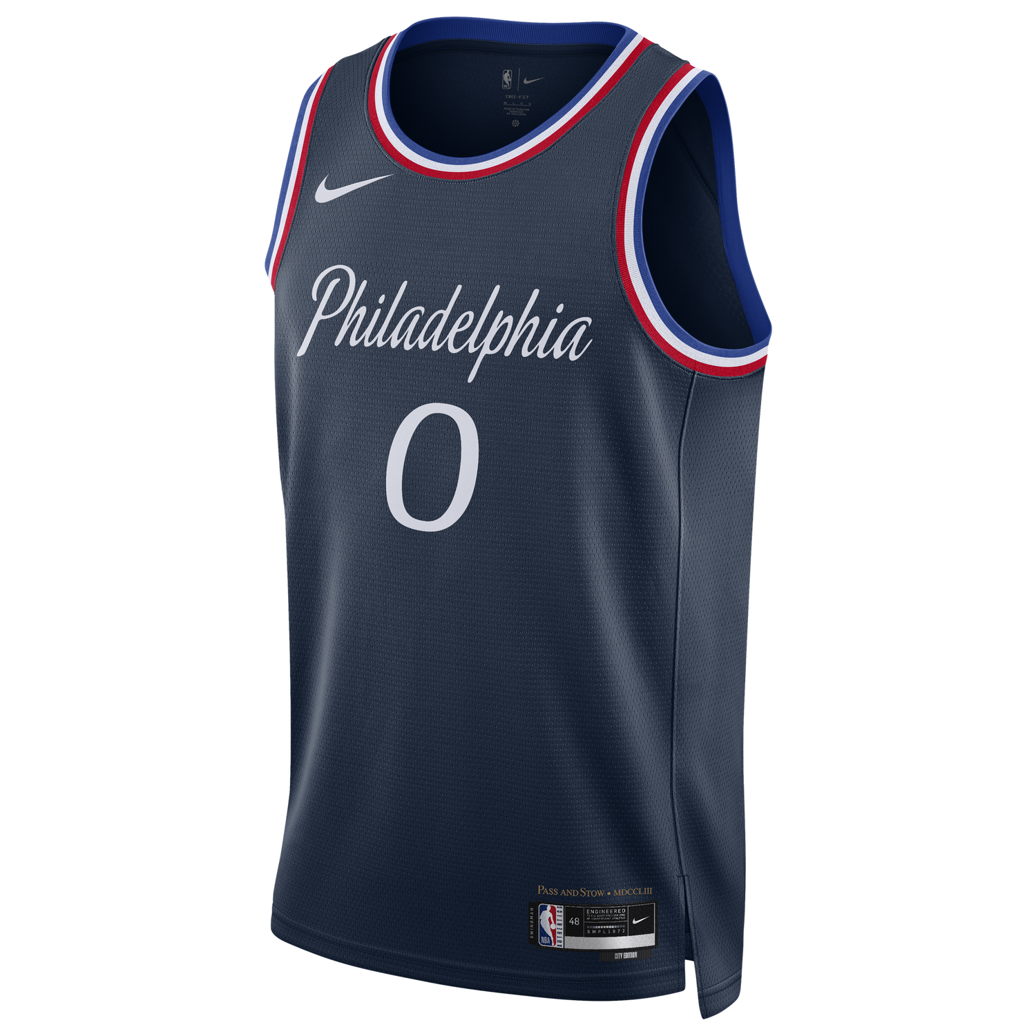 Nike 76ers Dri-FIT Swingman City Edition Jersey - Men's - Multi/Navy (M5992421)