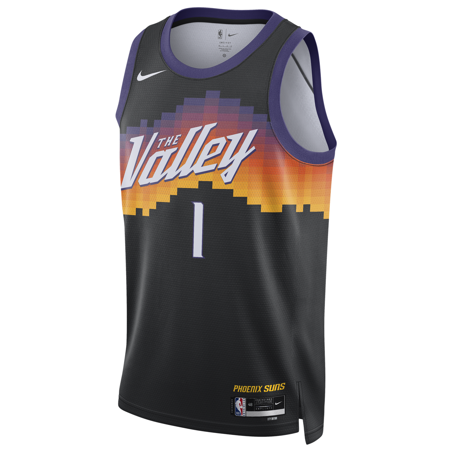 Nike Suns Dri-FIT Swingman City Edition Jersey - Men's - Black/Multi