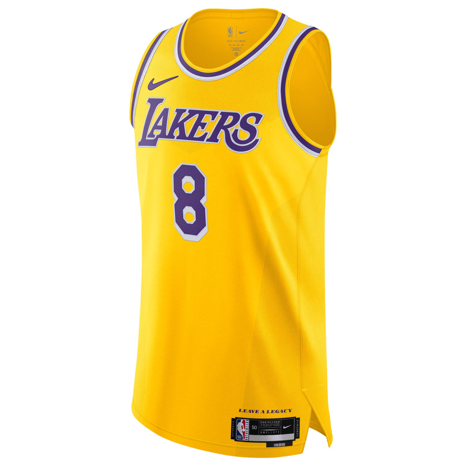 Nike Kobe Bryant NBA Dri-FIT ADV Authentic Jersey - Men's - Yellow/Purple