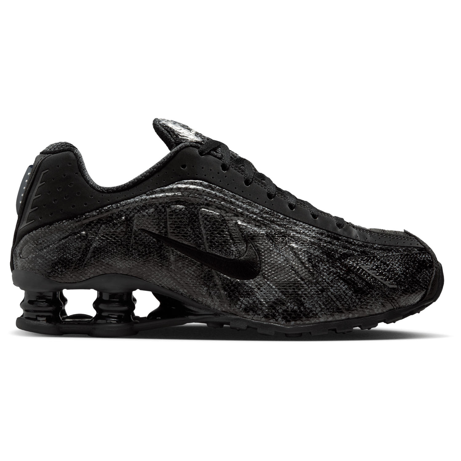 Nike Shox R4 - Women's - Black/Mtlc Silver/Black