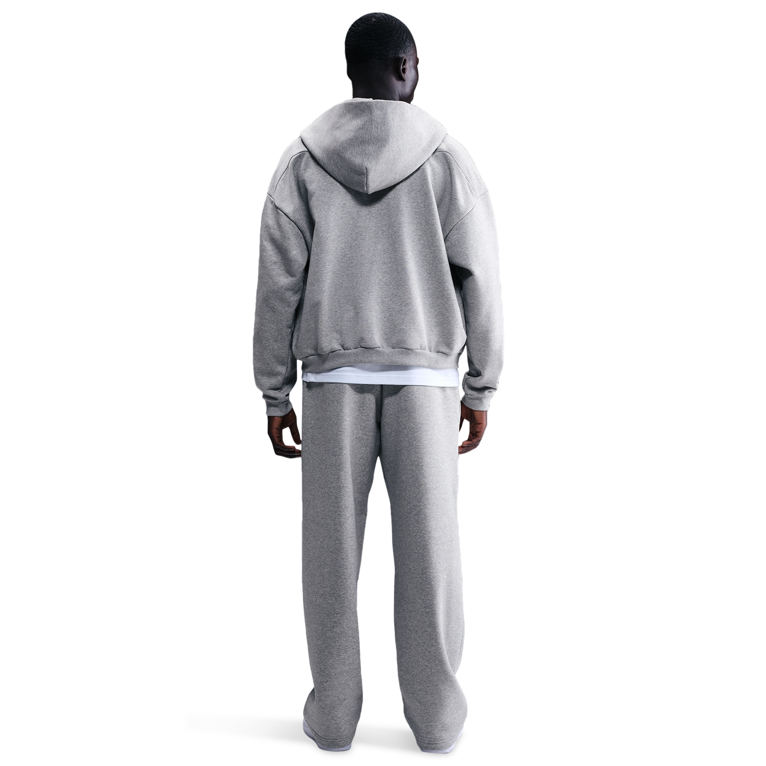 Nike Standard Issue Brushed Open Hem Pants - Men's - Dk Grey Heather/Black