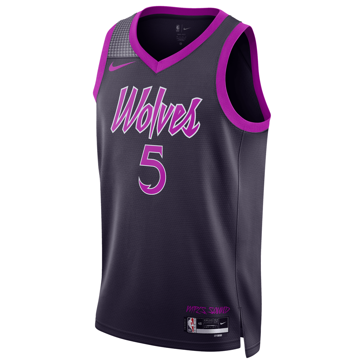 Nike Timberwolves Dri-FIT Swingman CE Jersey - Men's - Multi/Purple