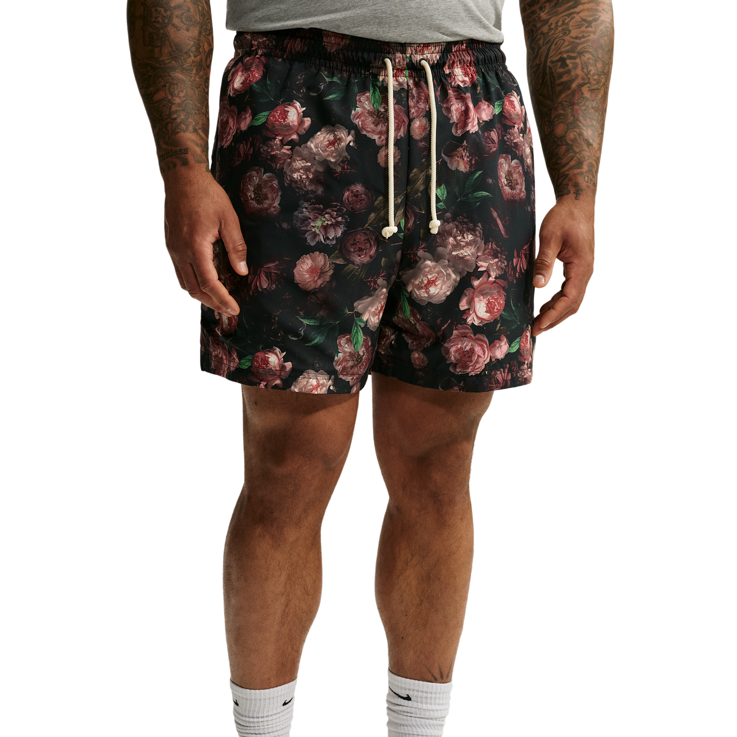 Nike Rose Dri-FIT SI PRC Woven 5 Inch Shorts - Men's - Pale Ivory/Black