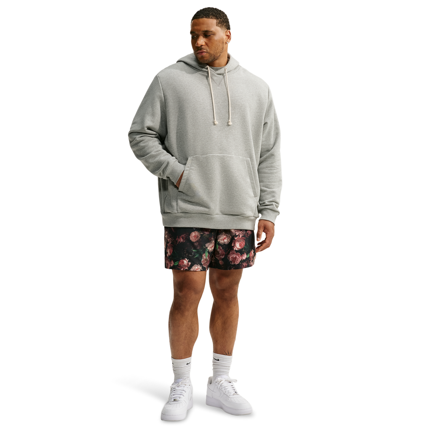 Nike Rose Dri-FIT SI PRC Woven 5 Inch Shorts - Men's - Pale Ivory/Black