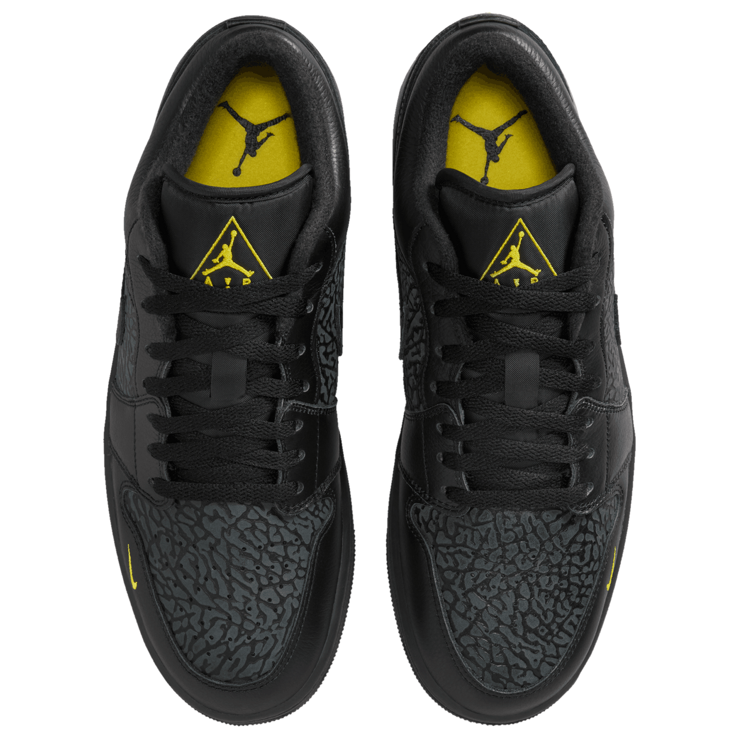 Jordan Air Jordan 1 Low SE - Men's - Black/Tour Yellow