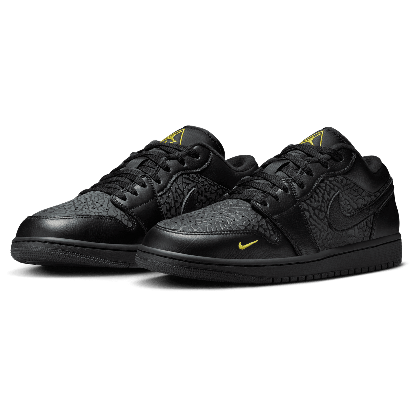 Jordan Air Jordan 1 Low SE - Men's - Black/Tour Yellow
