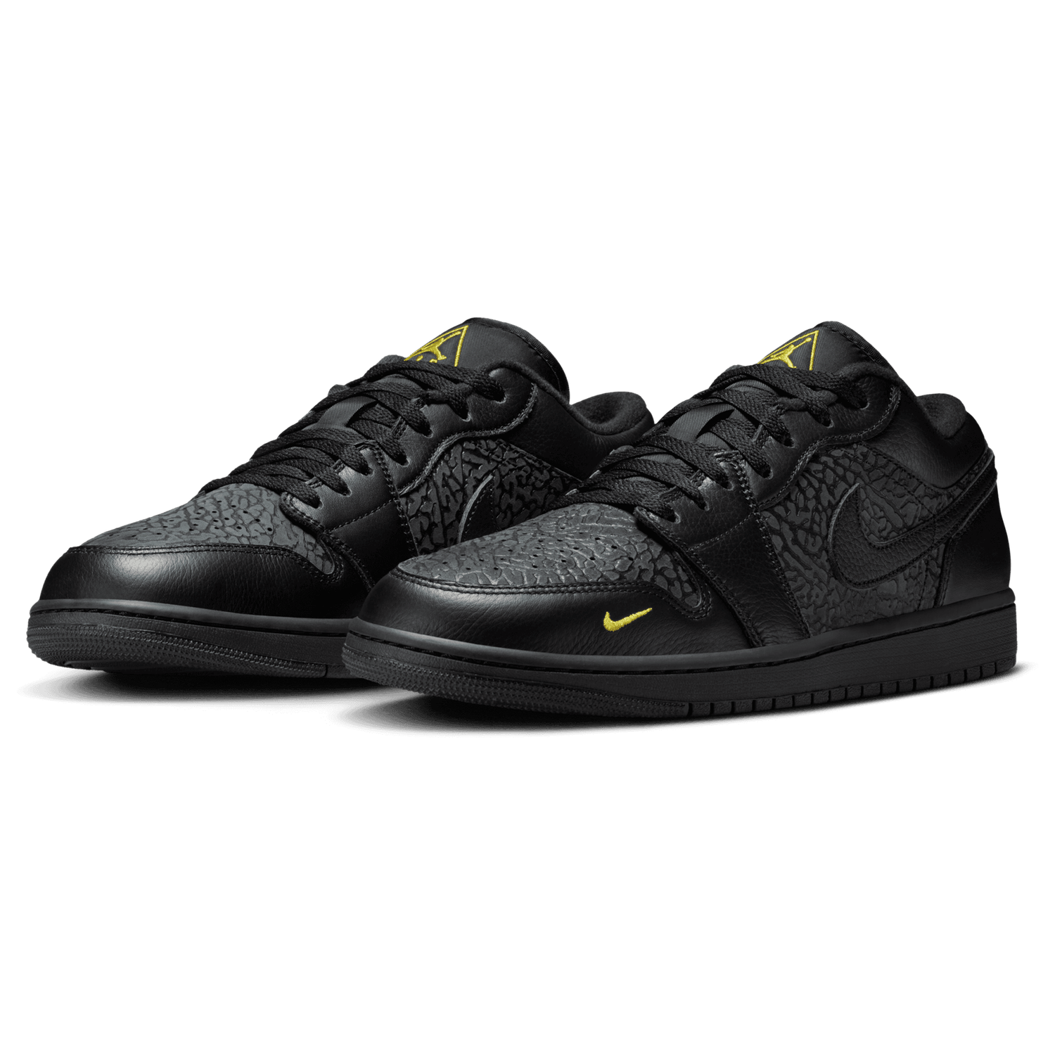 Jordan Air Jordan 1 Low SE - Men's - Black/Tour Yellow