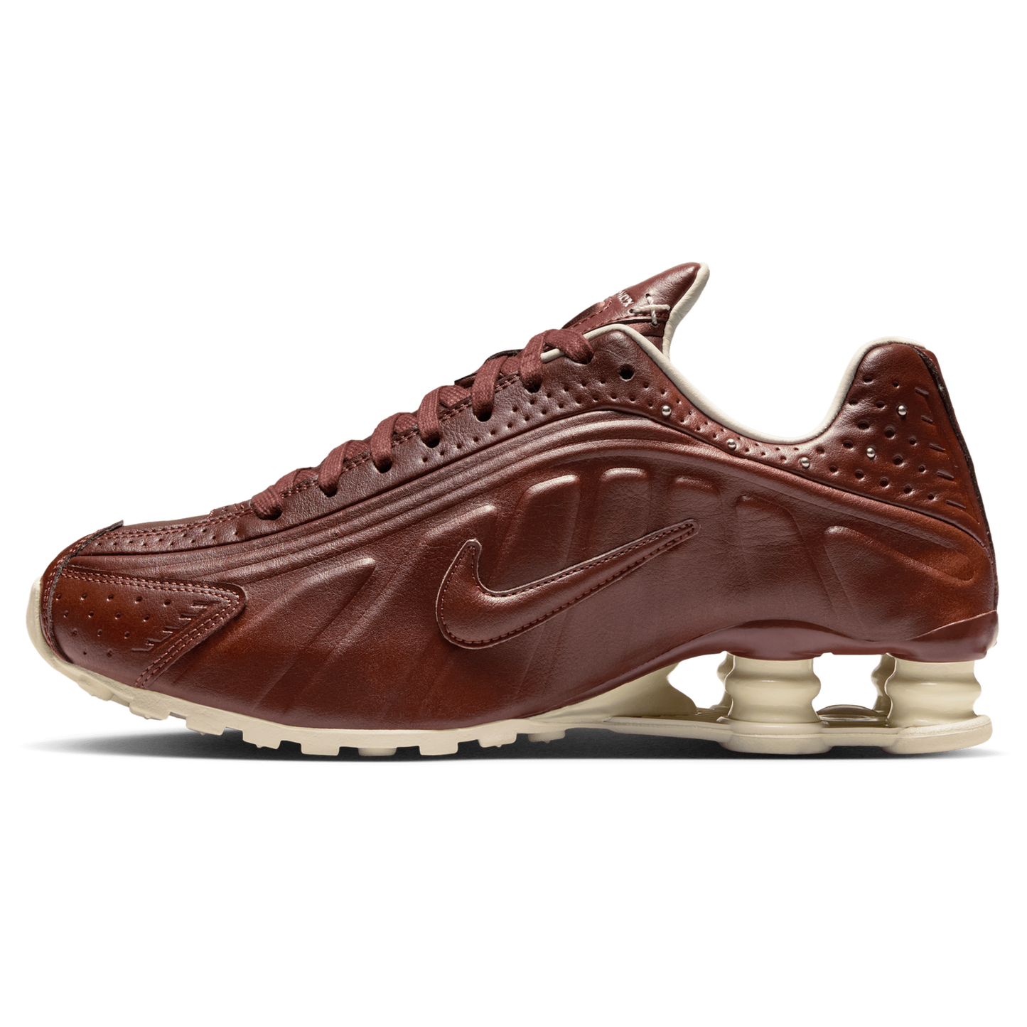 Nike Shox R4 - Women's - Dk Pony/Dk Pony/Soft Pearl