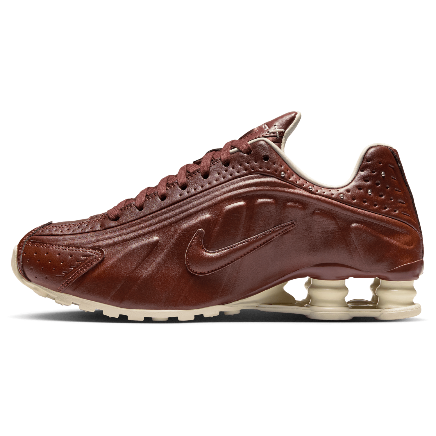 Nike Shox R4 - Women's - Dk Pony/Dk Pony/Soft Pearl