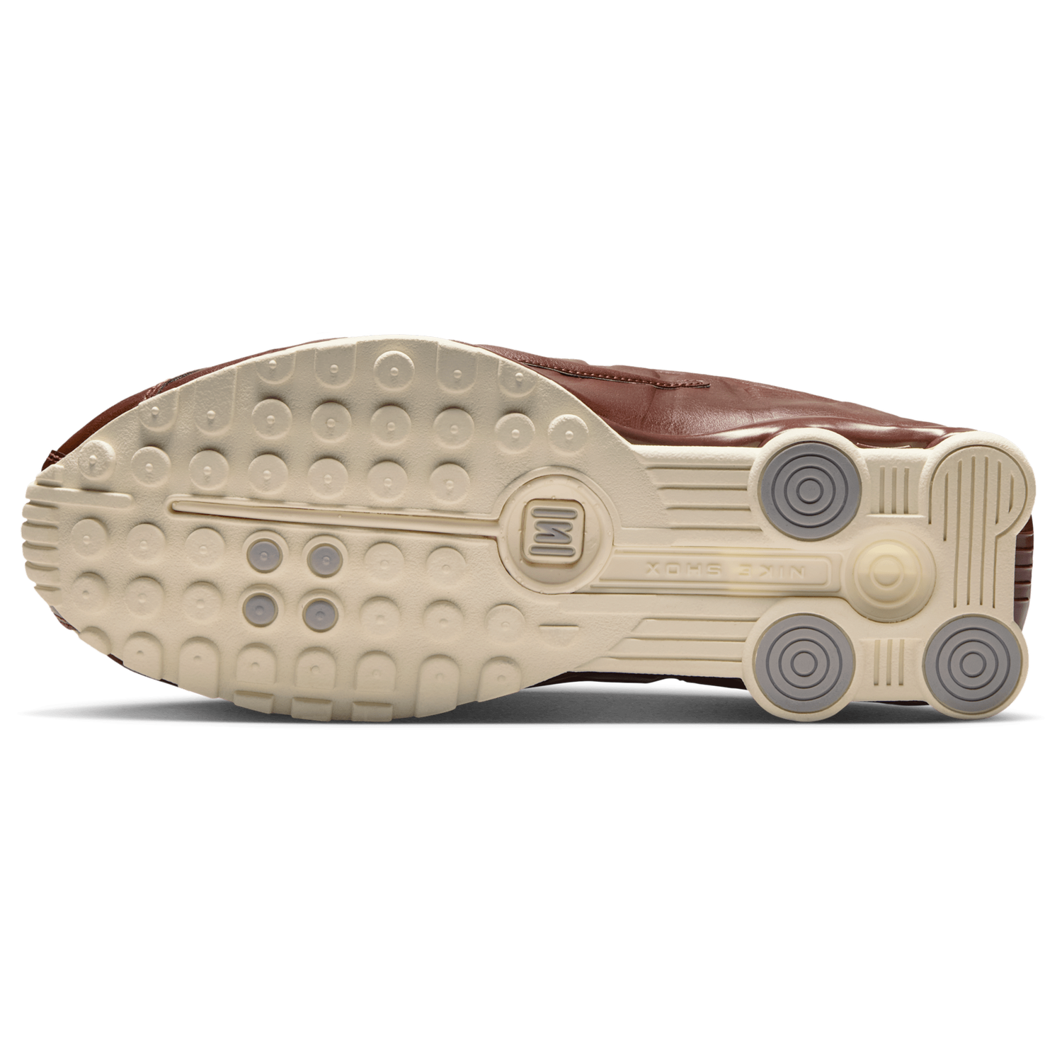 Nike Shox R4 - Women's - Dk Pony/Dk Pony/Soft Pearl