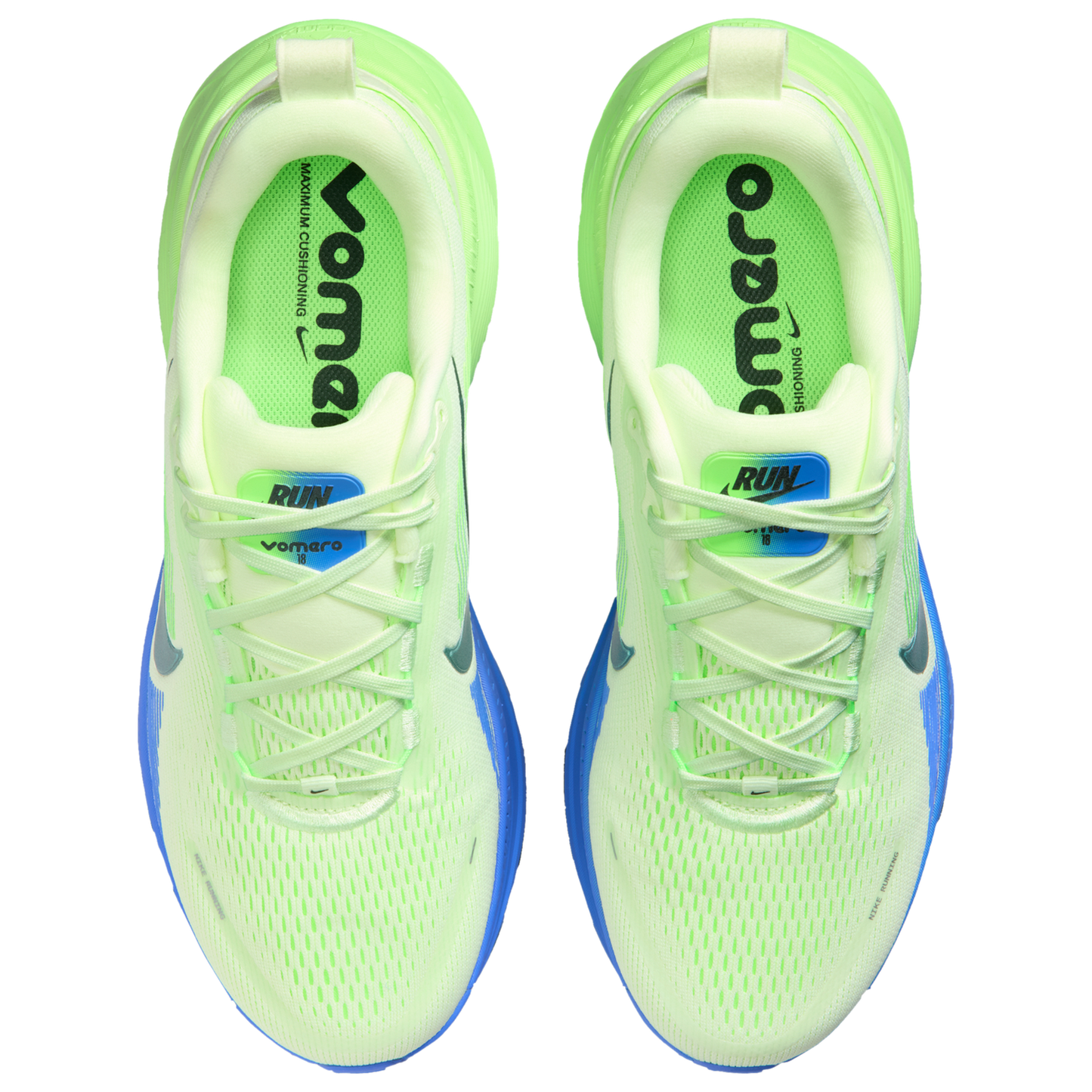 Nike Vomero 18 - Men's - White/Volt Tint/Black Spruce