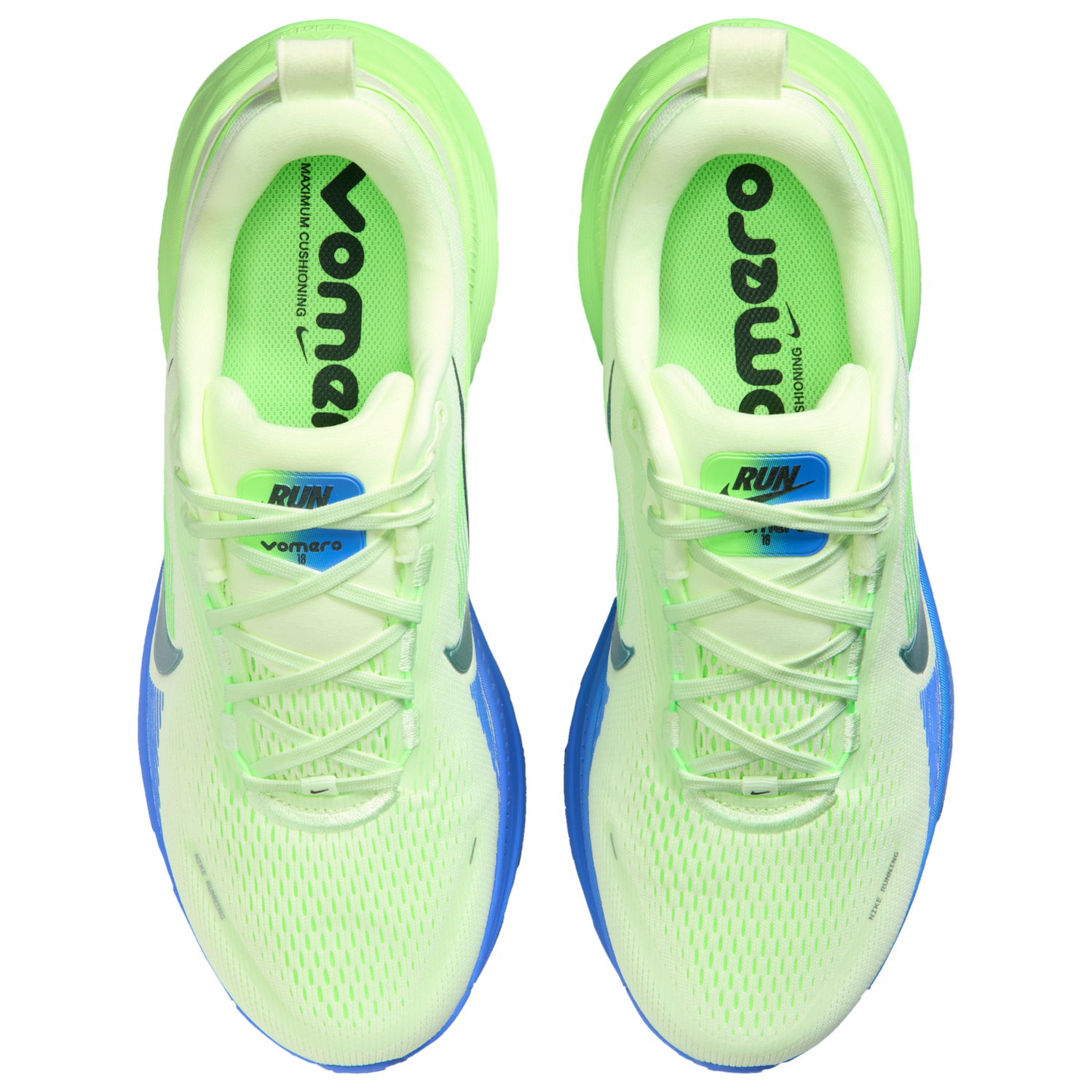 Nike Vomero 18 - Men's - White/Volt Tint/Black Spruce