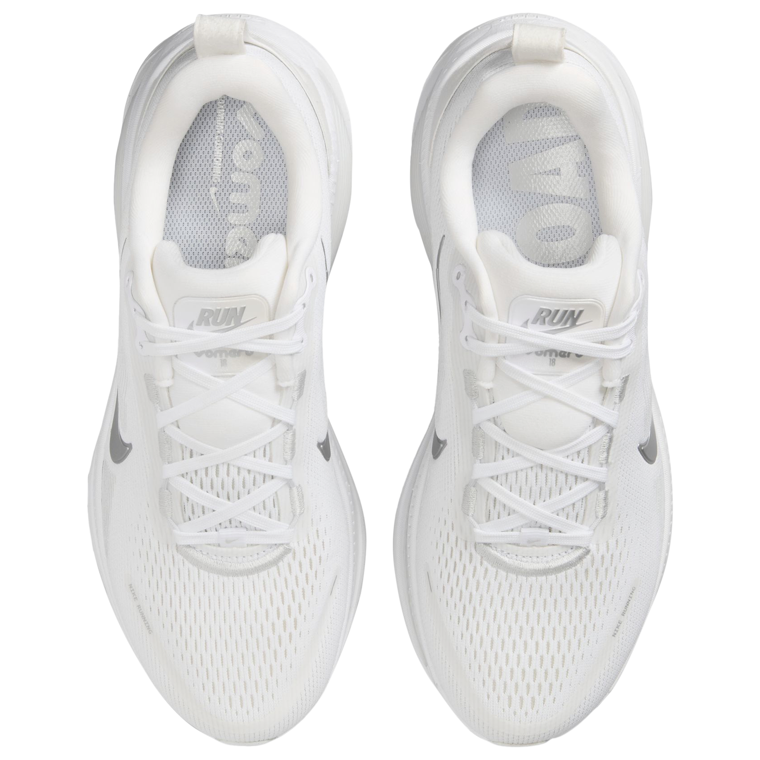 Nike Vomero 18 - Women's - White/Metallic Silver