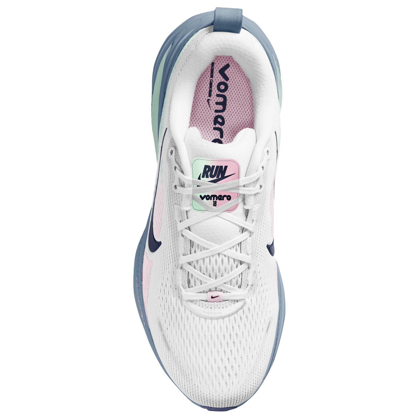 Nike Vomero 18 - Women's - White/Midnight Navy/Work Blue
