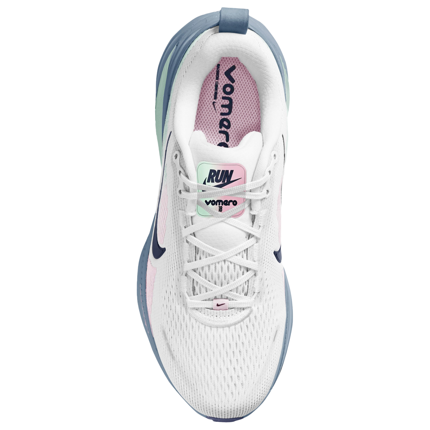 Nike Vomero 18 - Women's - White/Midnight Navy/Work Blue