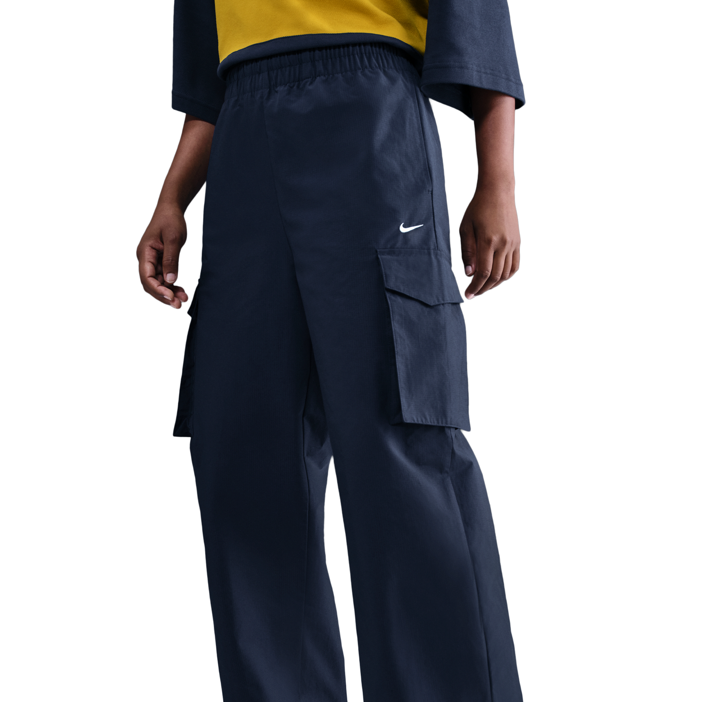 Nike NSW EVRTHNG Woven Mid Rise Cargo Pants - Women's - Midnight Navy/Sail
