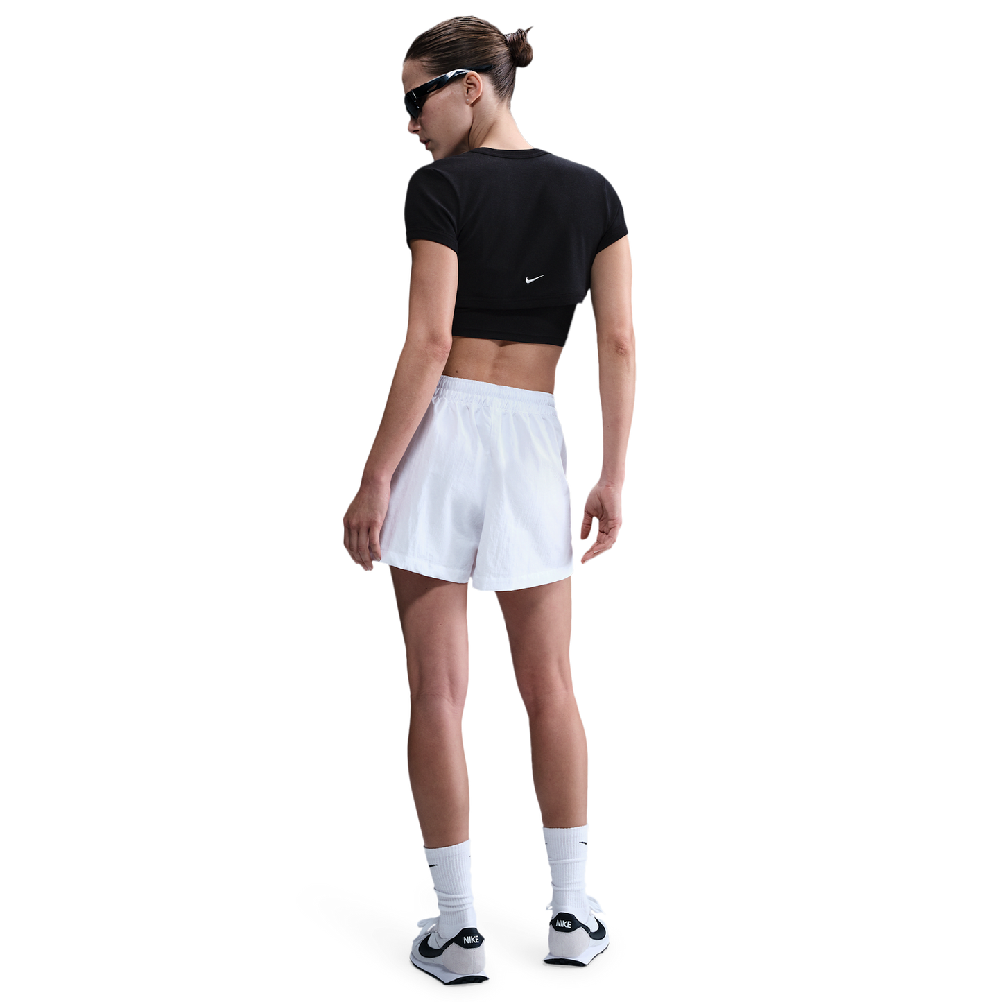 Nike NSW Essential Woven 3" Skort - Women's - White/Black