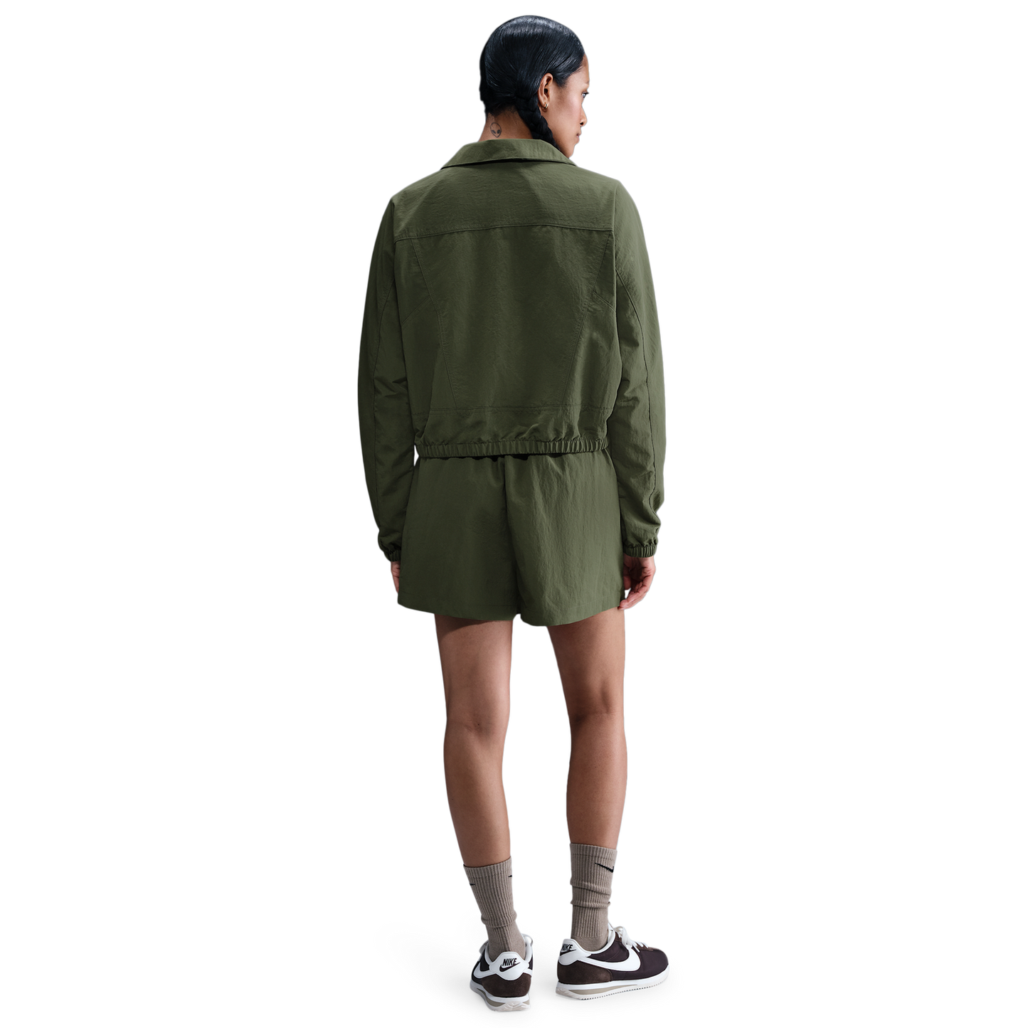 Nike NSW Essential Woven 3" Skort - Women's - Medium Olive/Sail