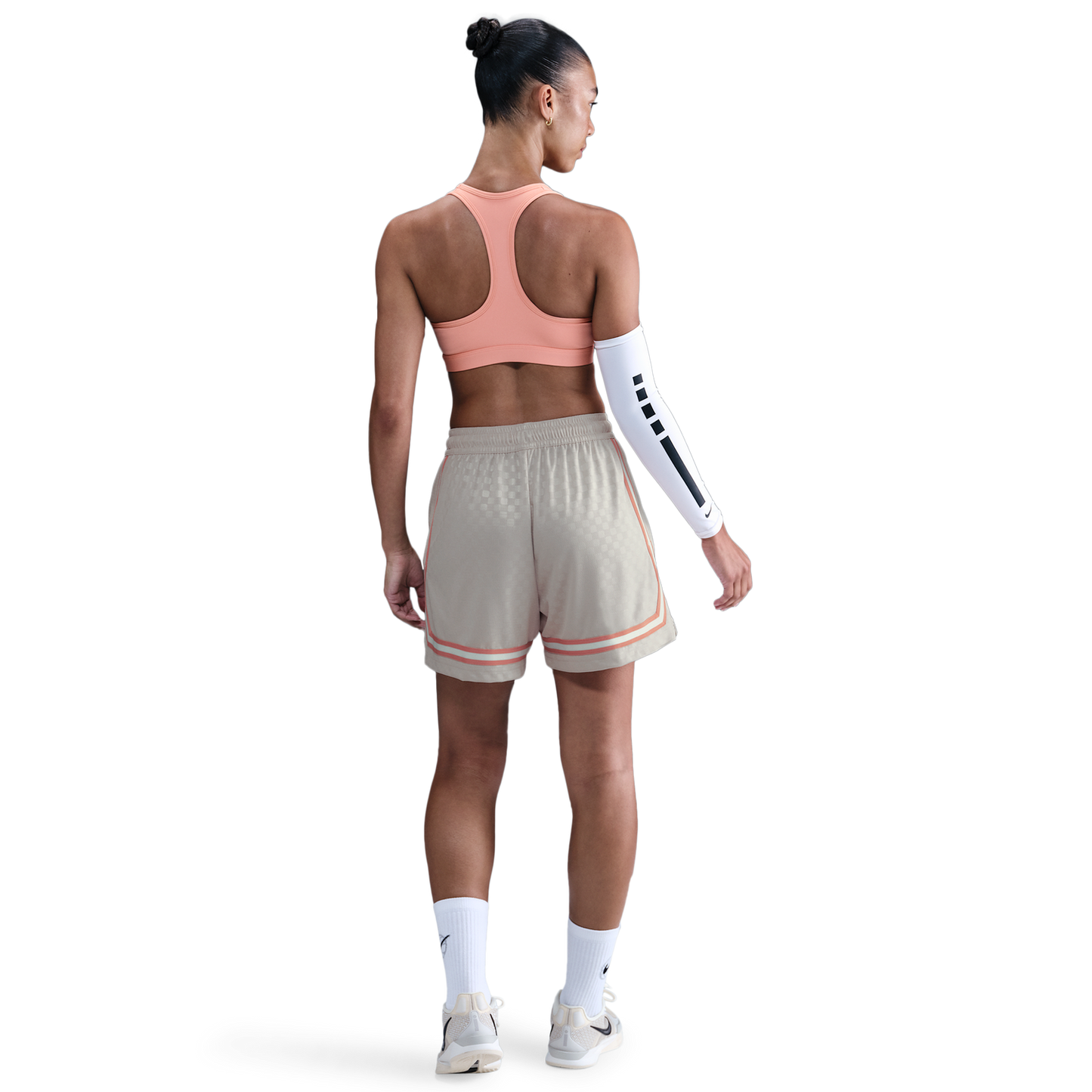 Nike Dri-FIT Crossover Shorts - Women's - Lt Orewood Brn/Rose Gold/White