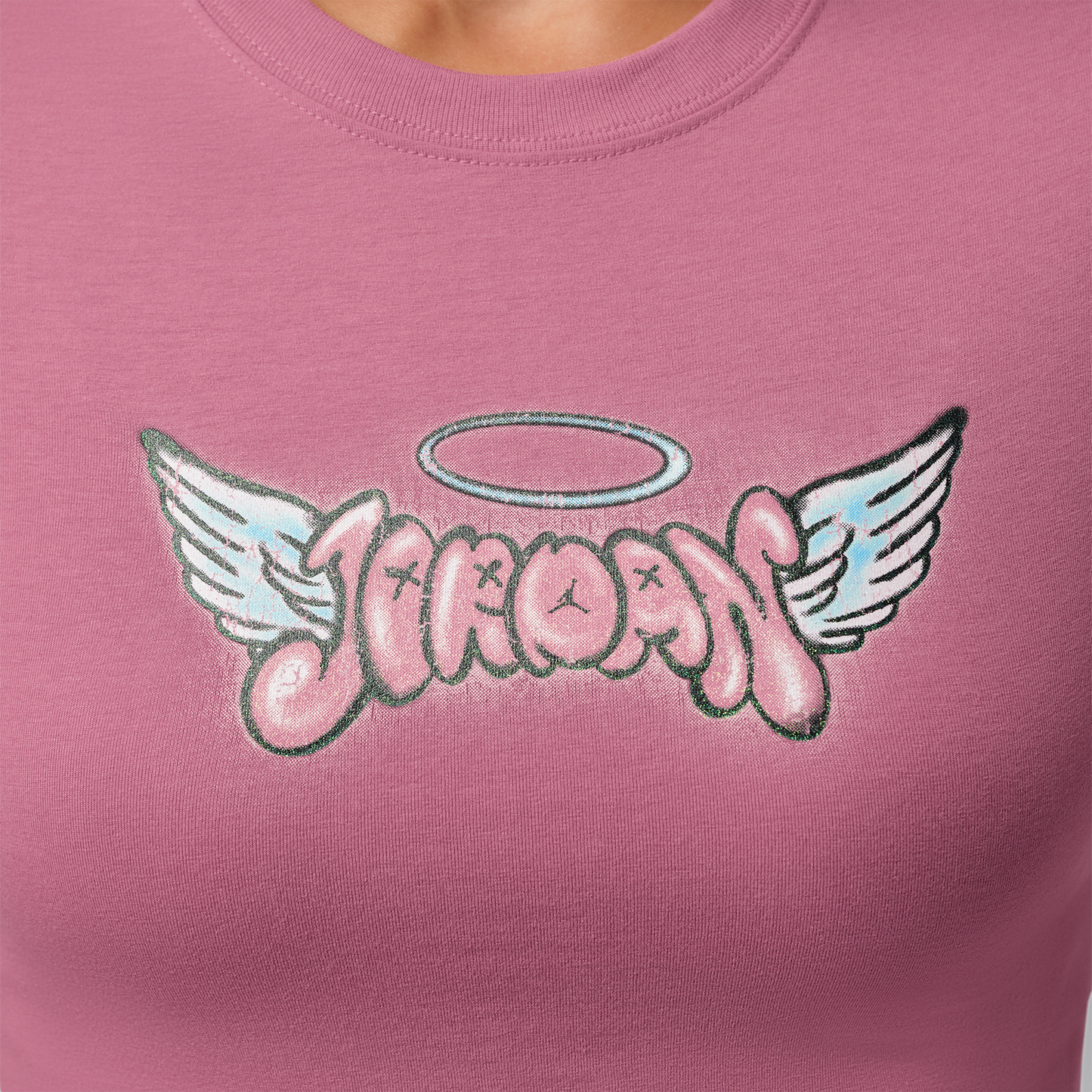 Jordan TMID GFX HL Short Sleeve T-Shirt - Women's - Desert Berry