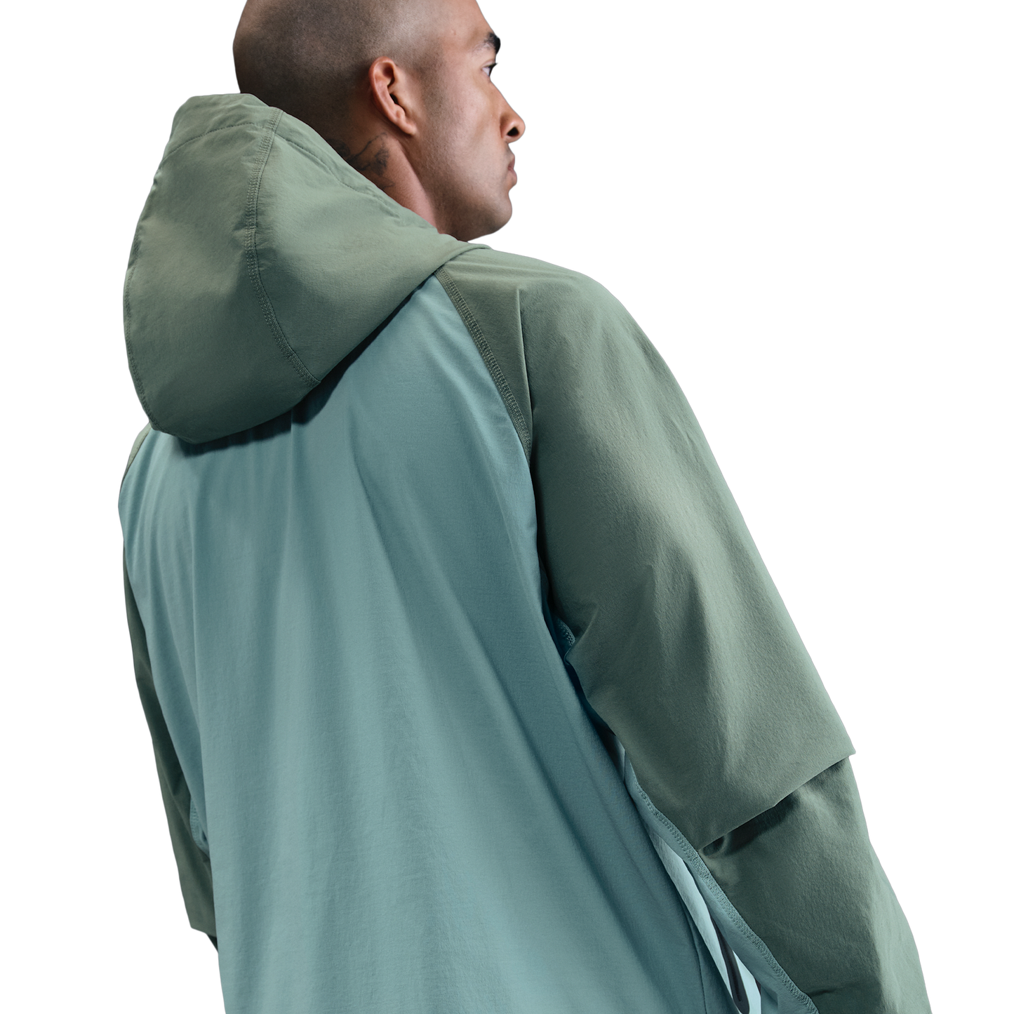 Nike Tech Woven WR Full-Zip Jacket - Men's - Black/Clay Green/Cannon