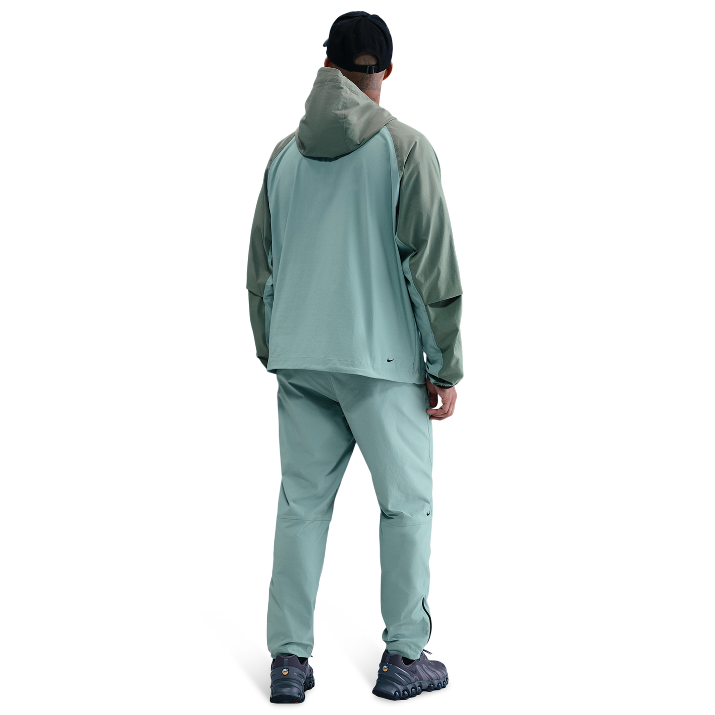 Nike Tech Woven WR Full-Zip Jacket - Men's - Black/Clay Green/Cannon