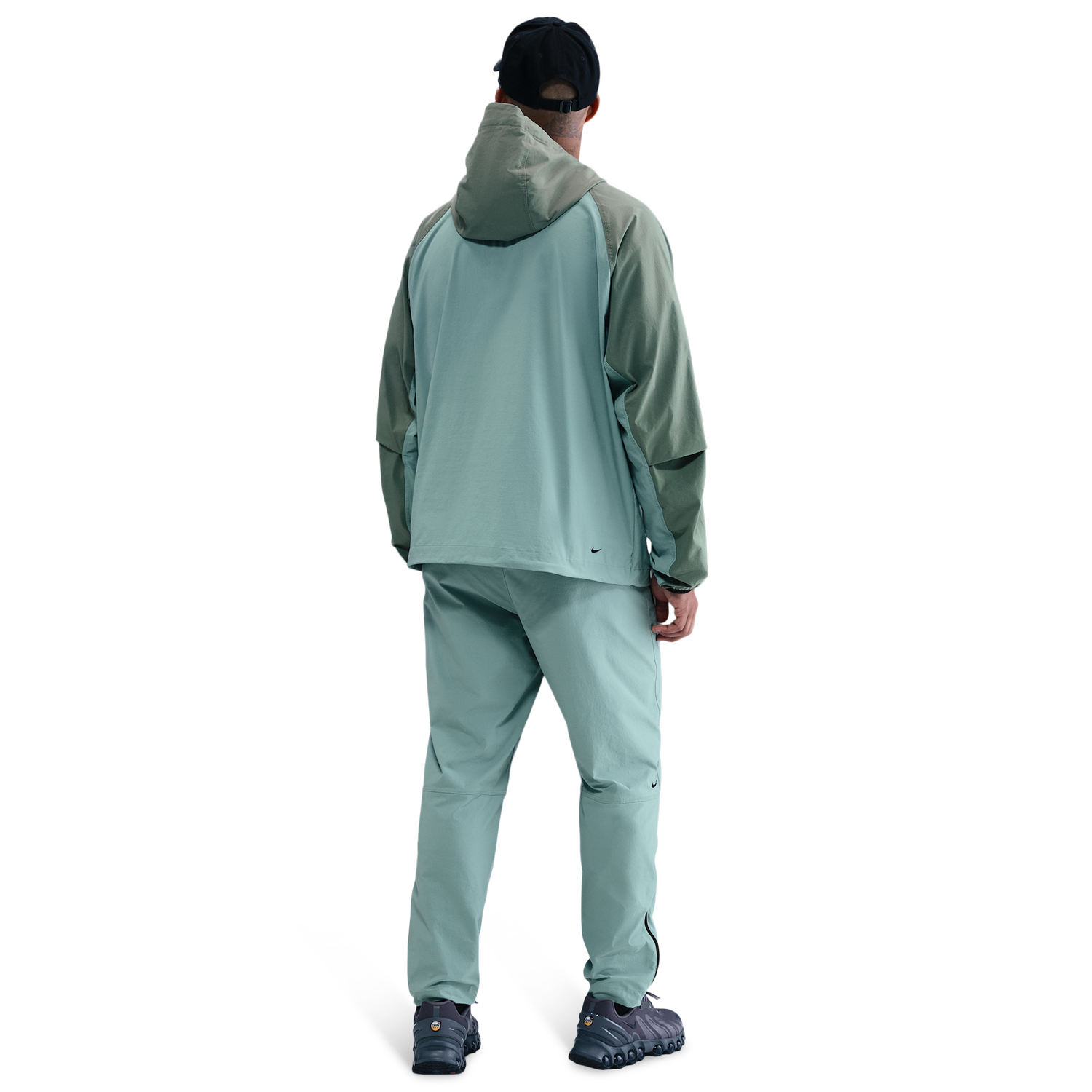 Nike Tech Woven WR Full-Zip Jacket - Men's - Black/Clay Green/Cannon