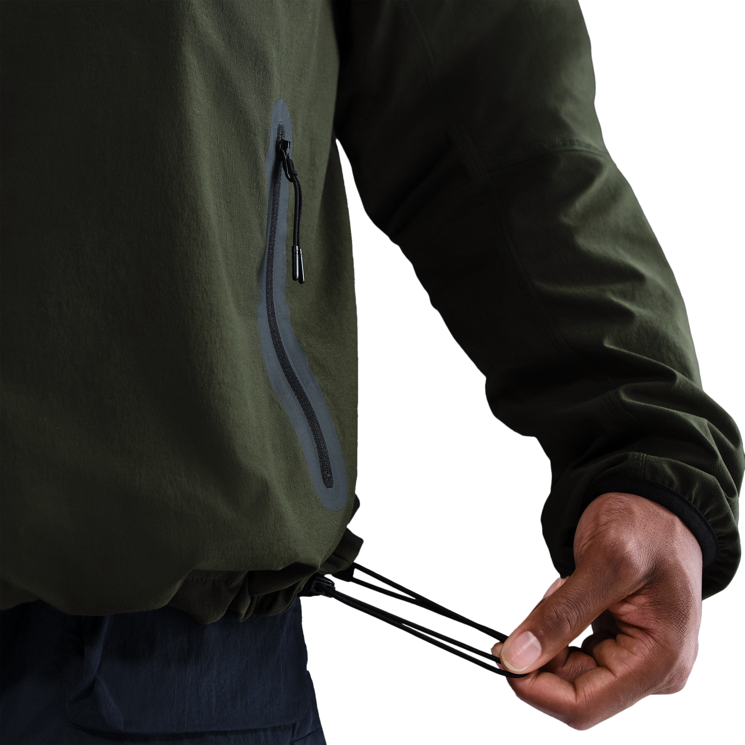 Nike Tech Woven WR Full-Zip Jacket - Men's - Sequoia/Black