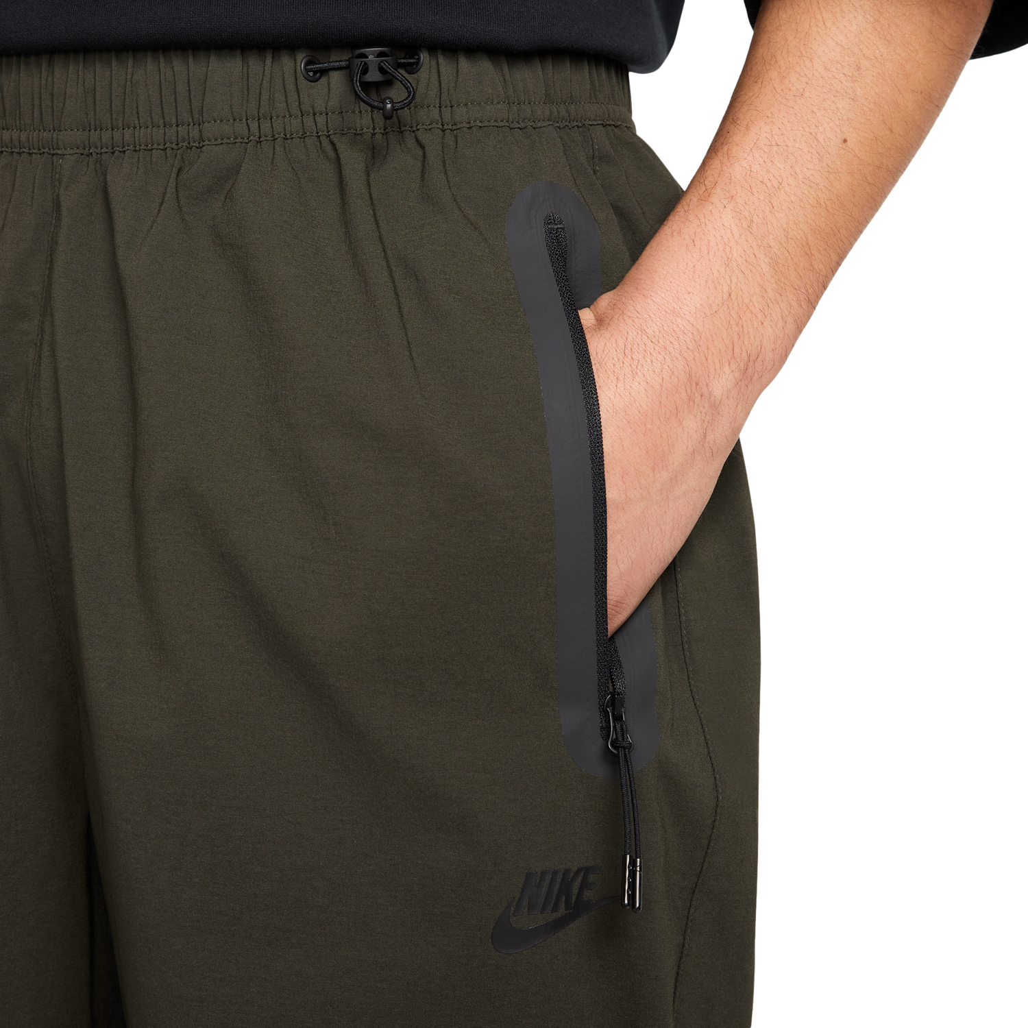 Nike Tech Woven Pants OS - Men's - Sequoia/Black