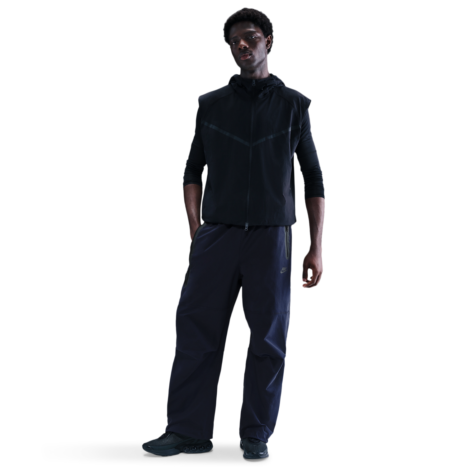 Nike Tech Woven Pants OS - Men's - Obsidian/Obsidian/Black