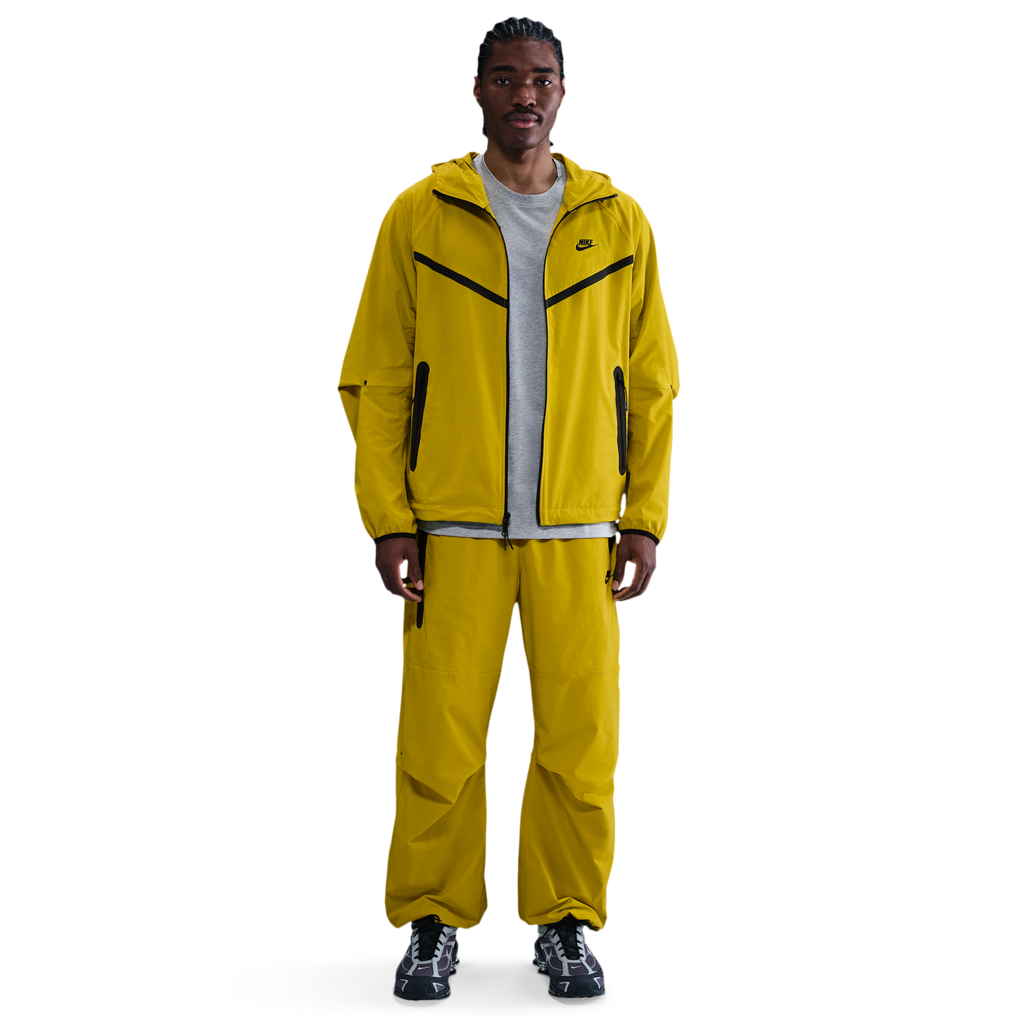 Nike Tech Woven Pants OS - Men's - Bright Citron/Bright Citron/Black