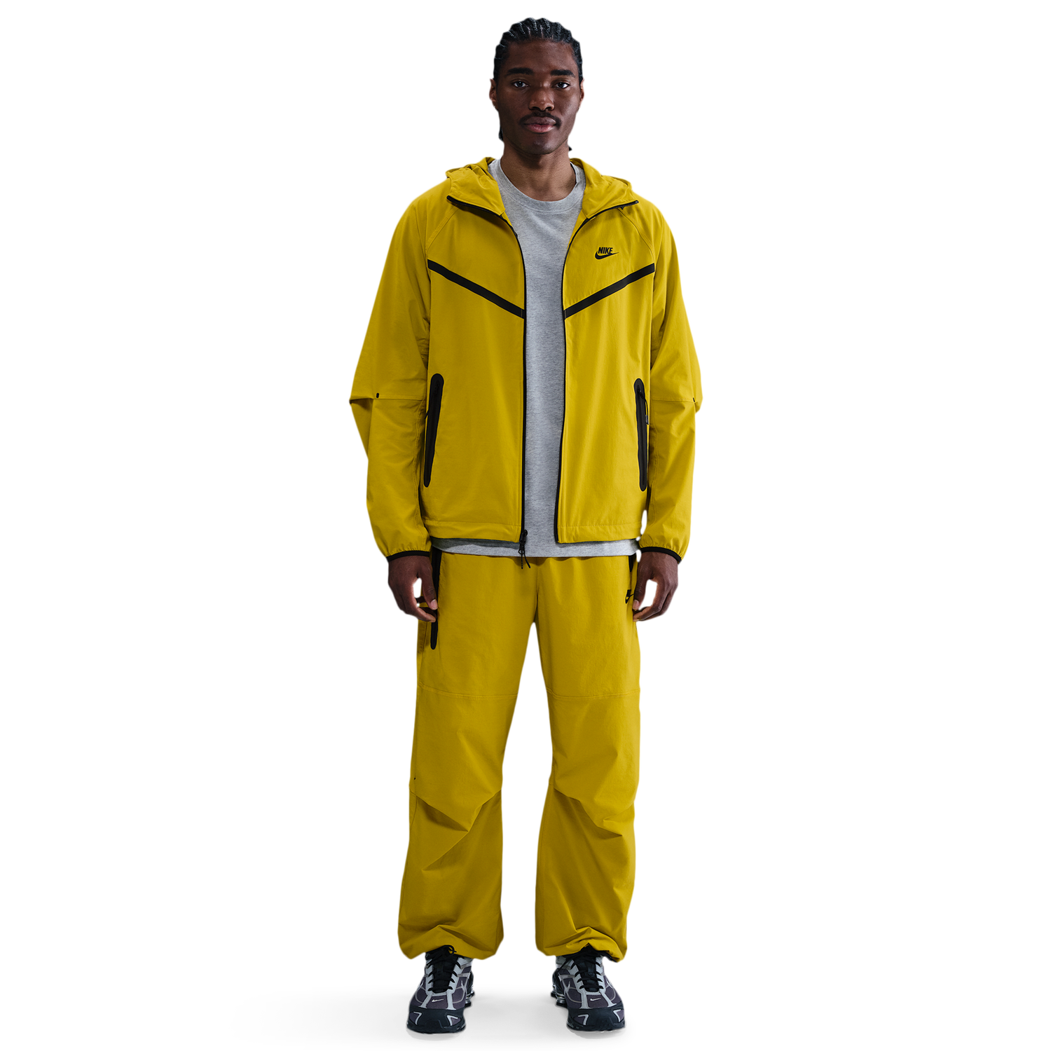 Nike Tech Woven Pants OS - Men's - Bright Citron/Bright Citron/Black