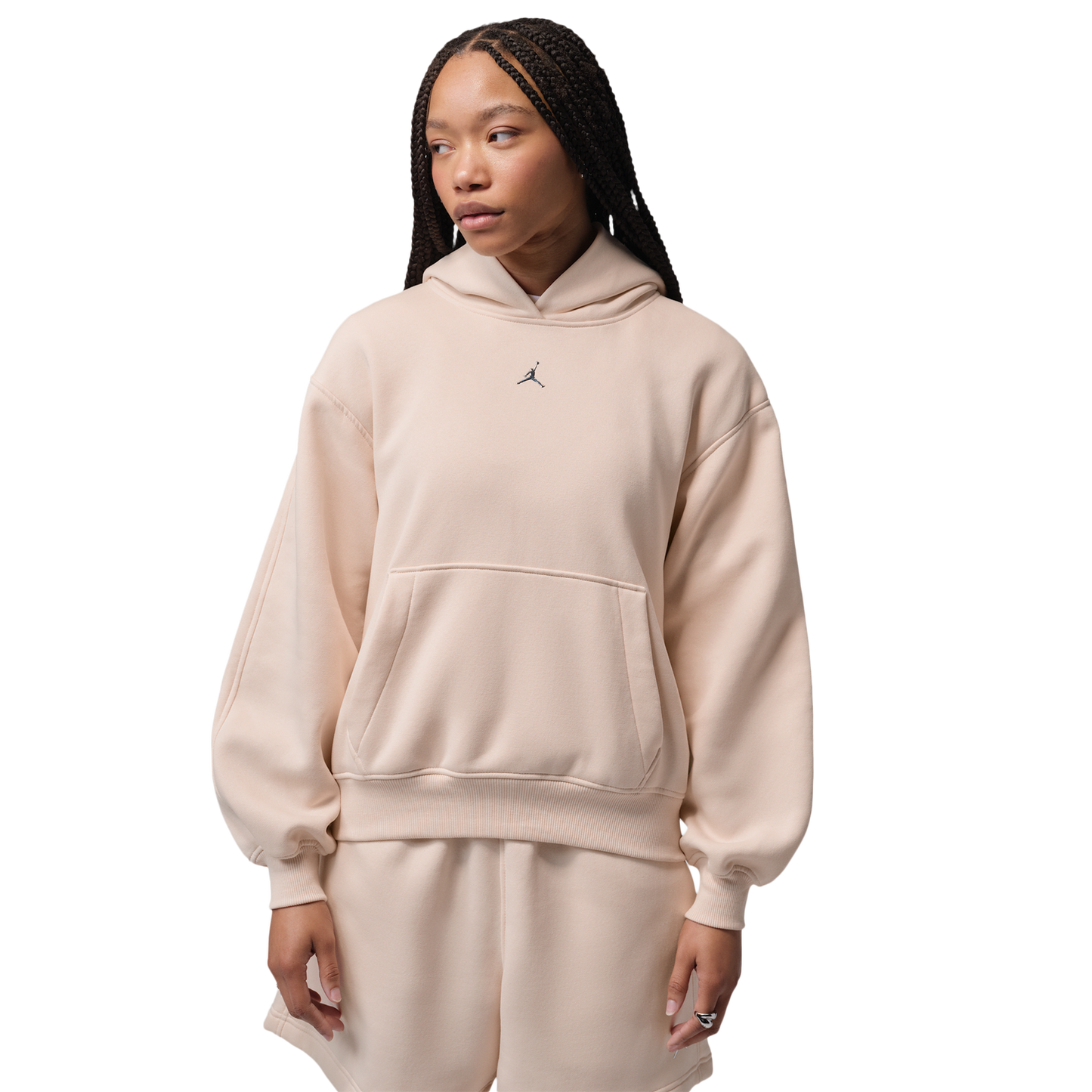 Jordan Brooklyn Fleece BB Pullover Hoodie - Women's - Pearl White (M7285272)