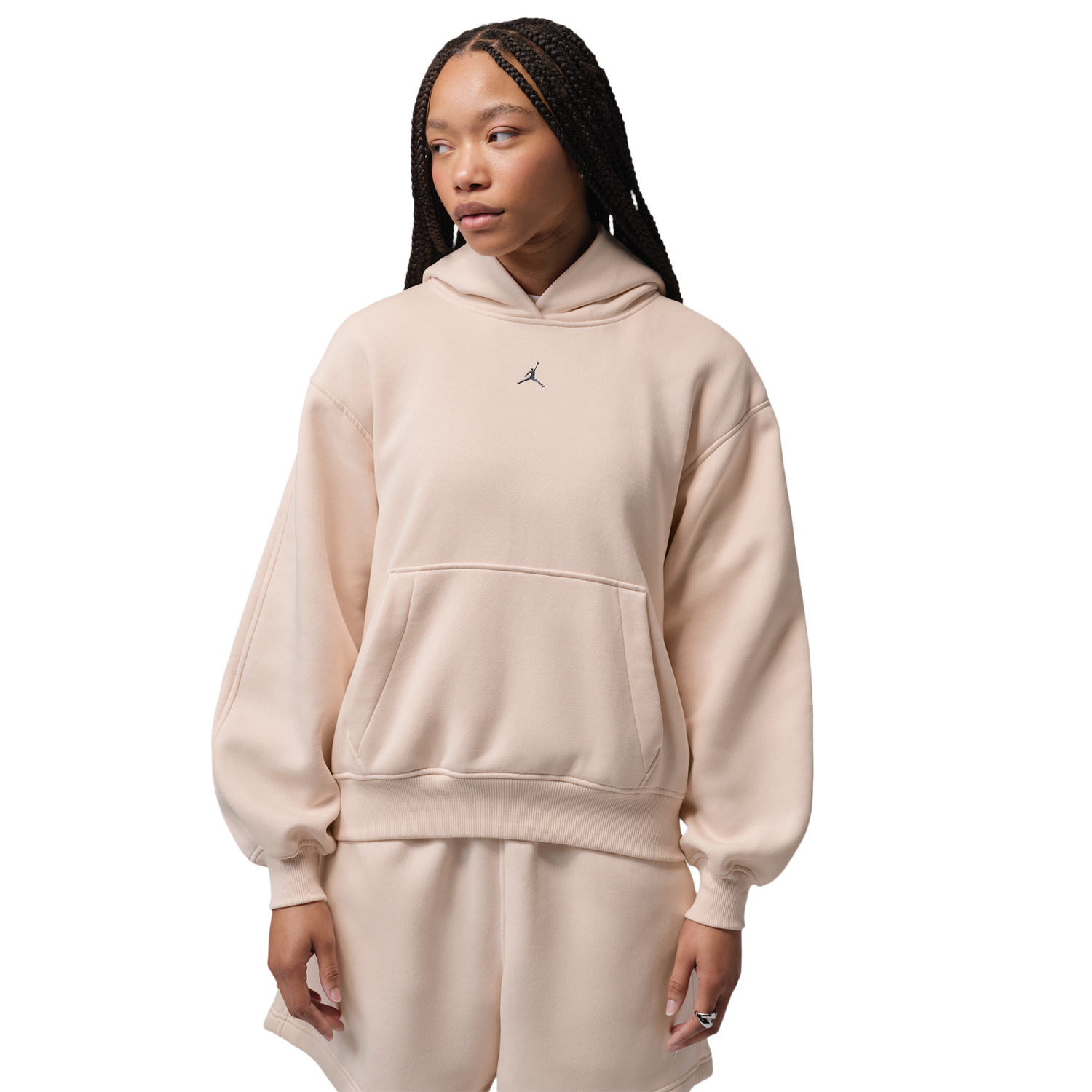 Jordan Brooklyn Fleece BB Pullover Hoodie - Women's - Pearl White (M7285272)