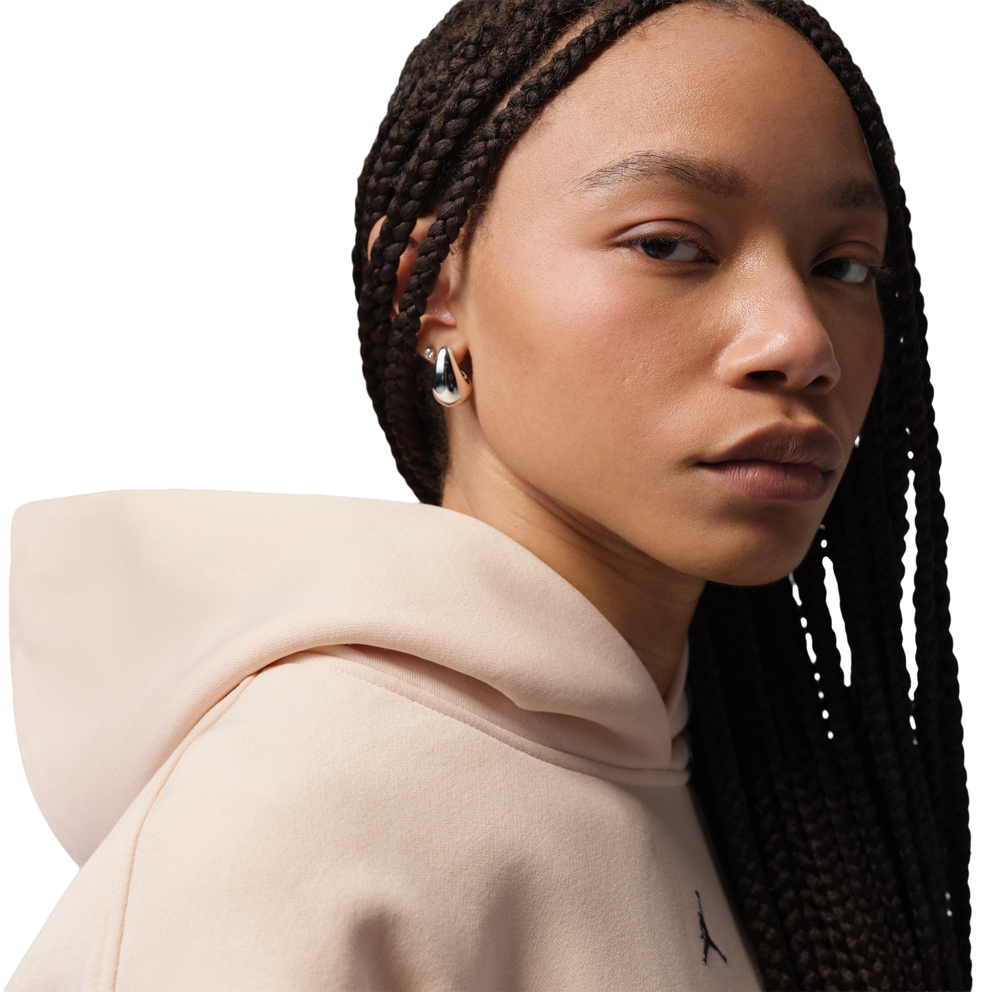 Jordan Brooklyn Fleece BB Pullover Hoodie - Women's - Pearl White (M7285272)