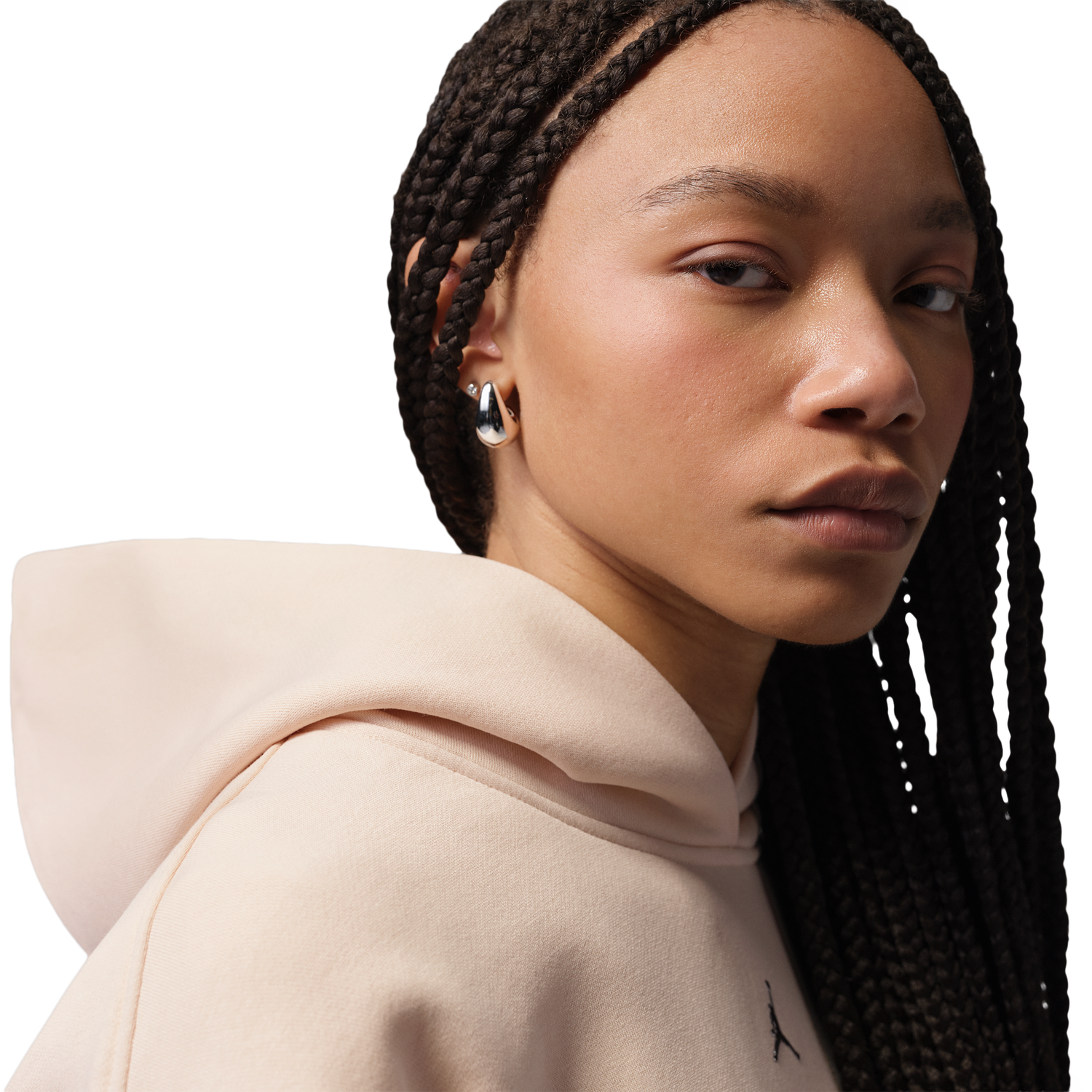 Jordan Brooklyn Fleece BB Pullover Hoodie - Women's - Pearl White (M7285272)
