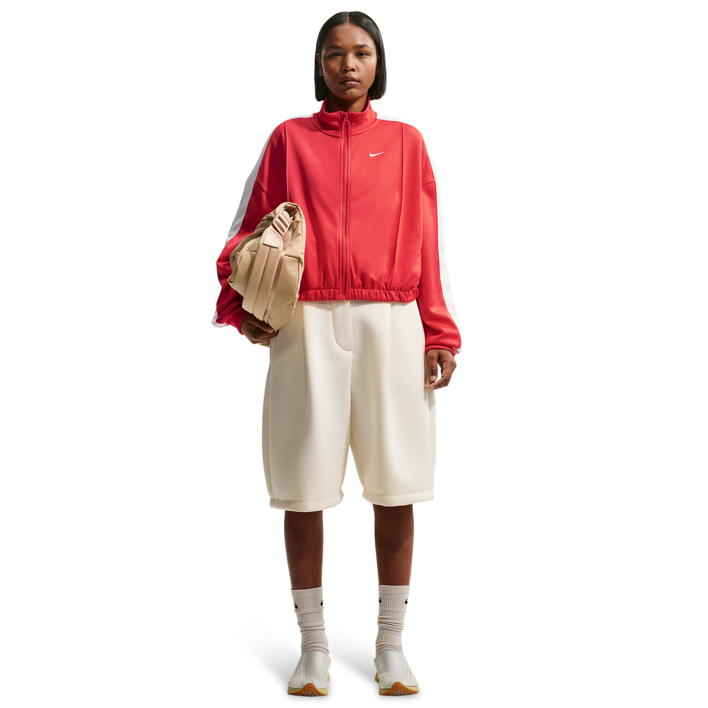 Nike NSW Track Jacket - Women's - Lt Crimson/Sail/Sail