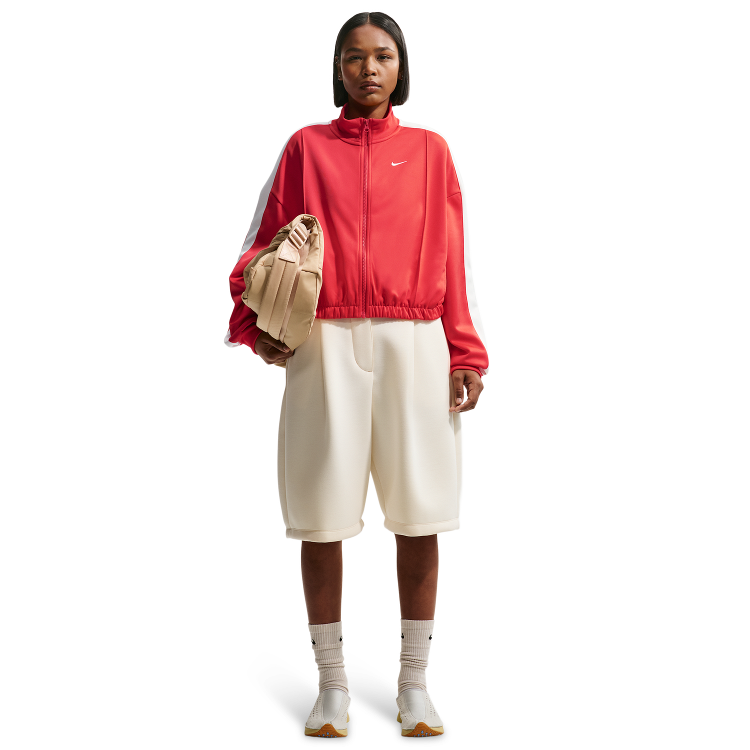 Nike NSW Track Jacket - Women's - Lt Crimson/Sail/Sail
