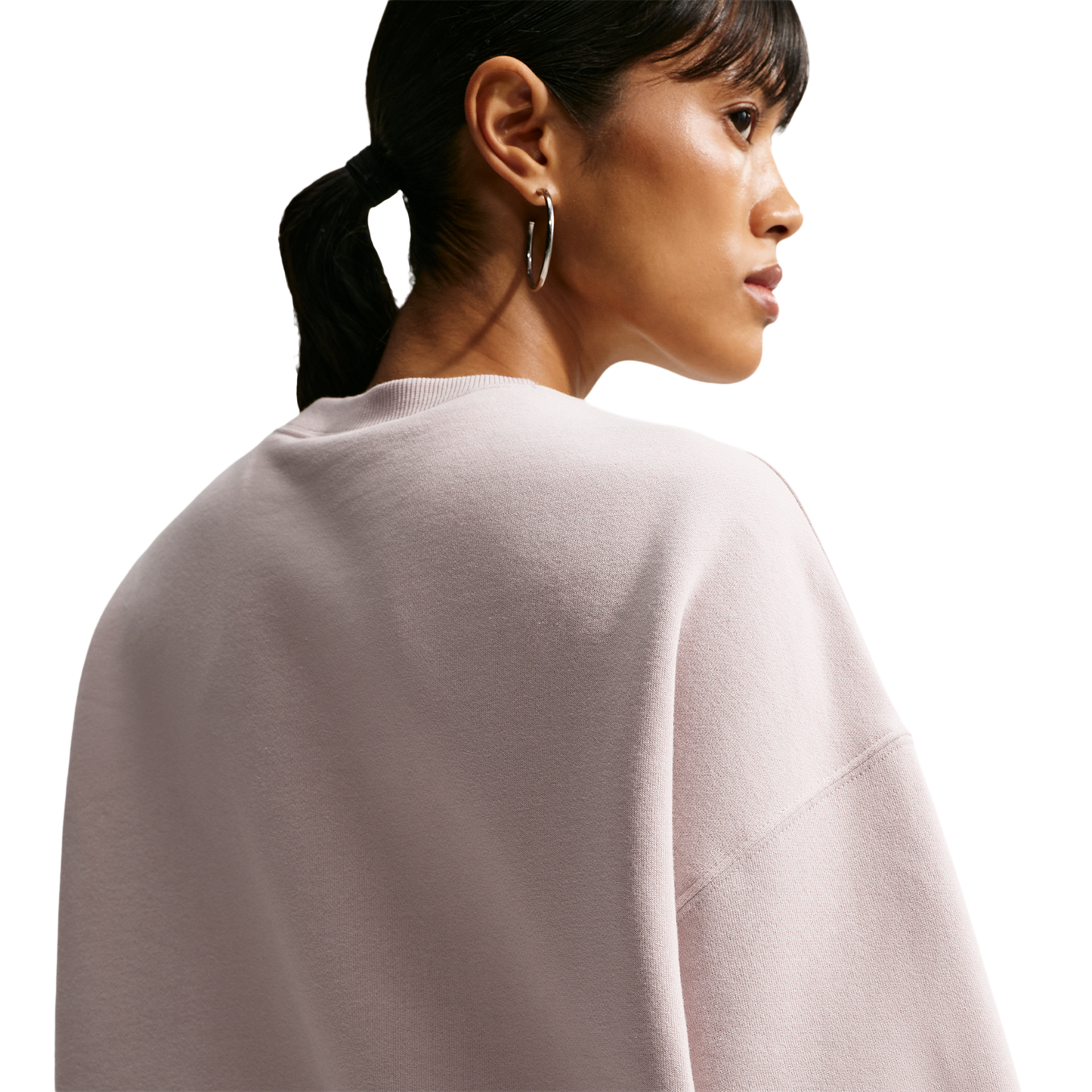 Nike Studio Fleece Oversized Crew - Women's - Cream Ii/Sail