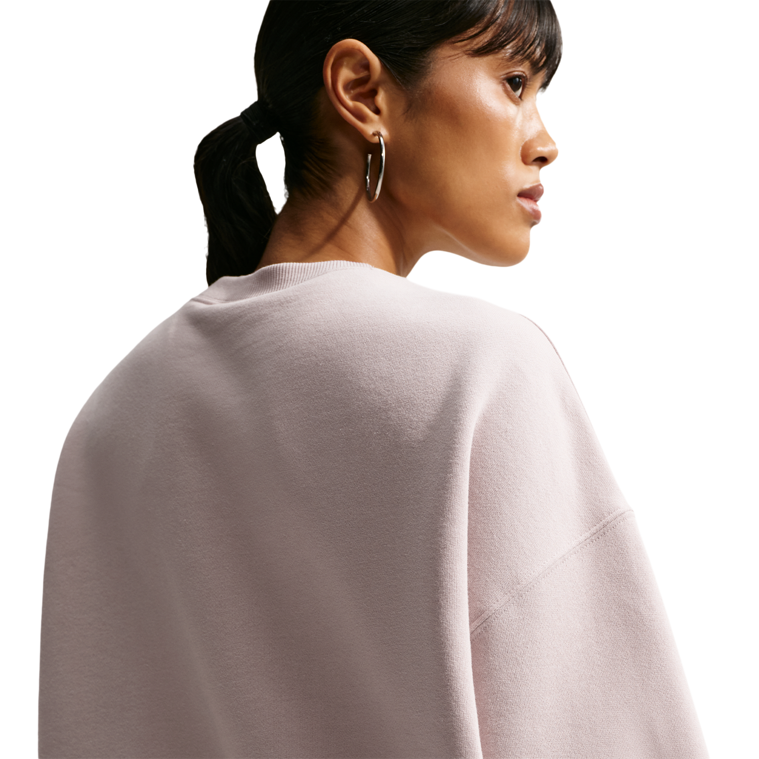Nike Studio Fleece Oversized Crew - Women's - Cream Ii/Sail