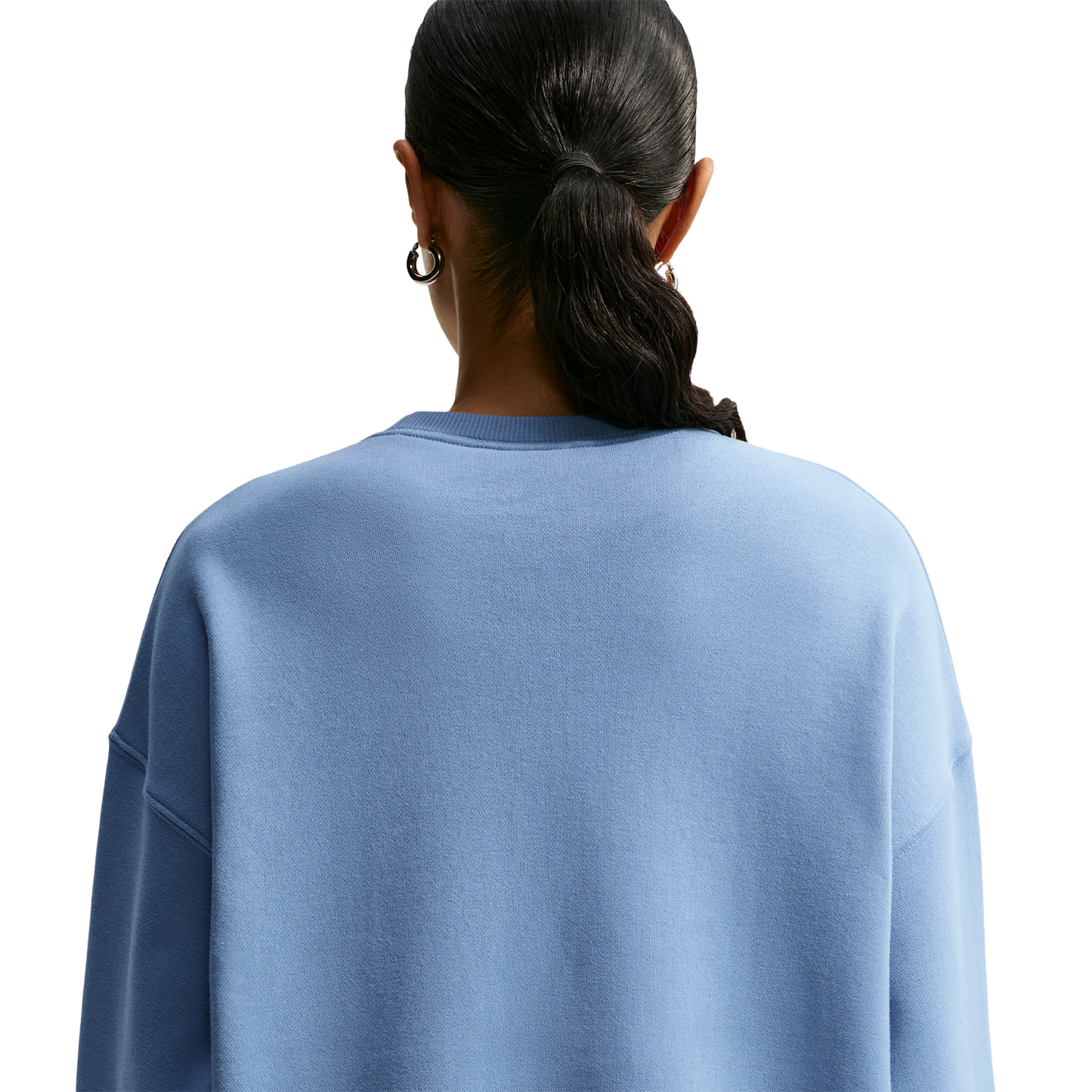 Nike Studio Fleece Oversized Crew - Women's - Work Blue/Sail