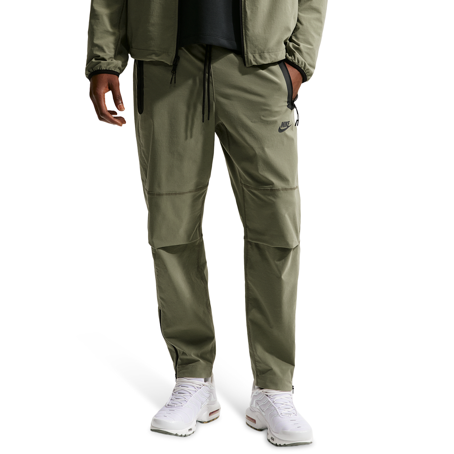 Nike Tech Woven Pants OH - Men's - Silver Sage/Black