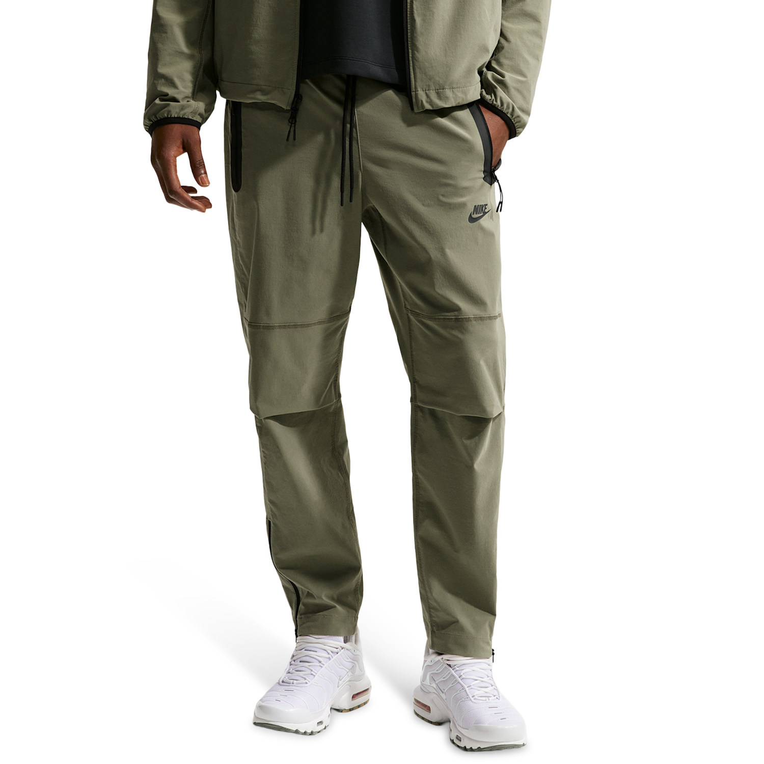 Nike Tech Woven Pants OH - Men's - Silver Sage/Black