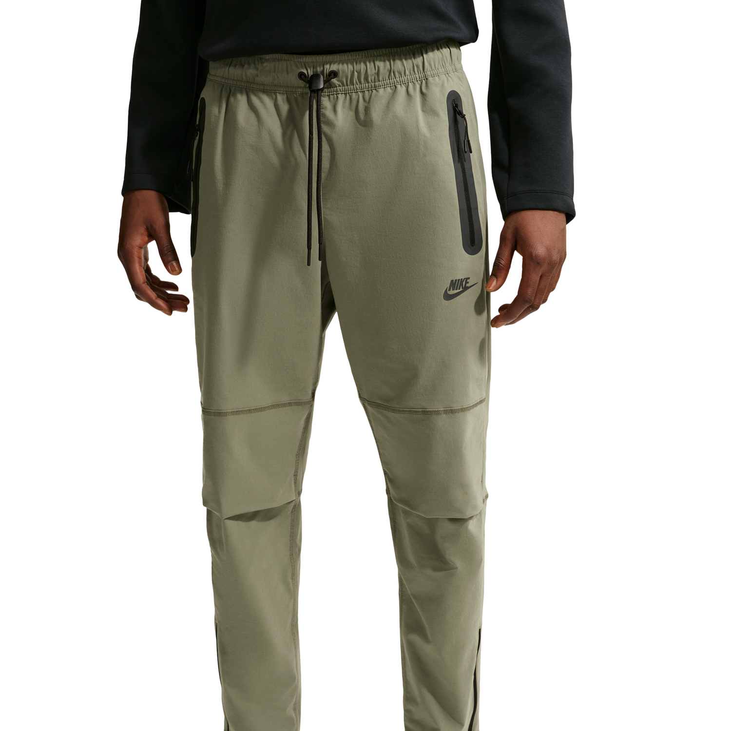 Nike Tech Woven Pants OH - Men's - Silver Sage/Black