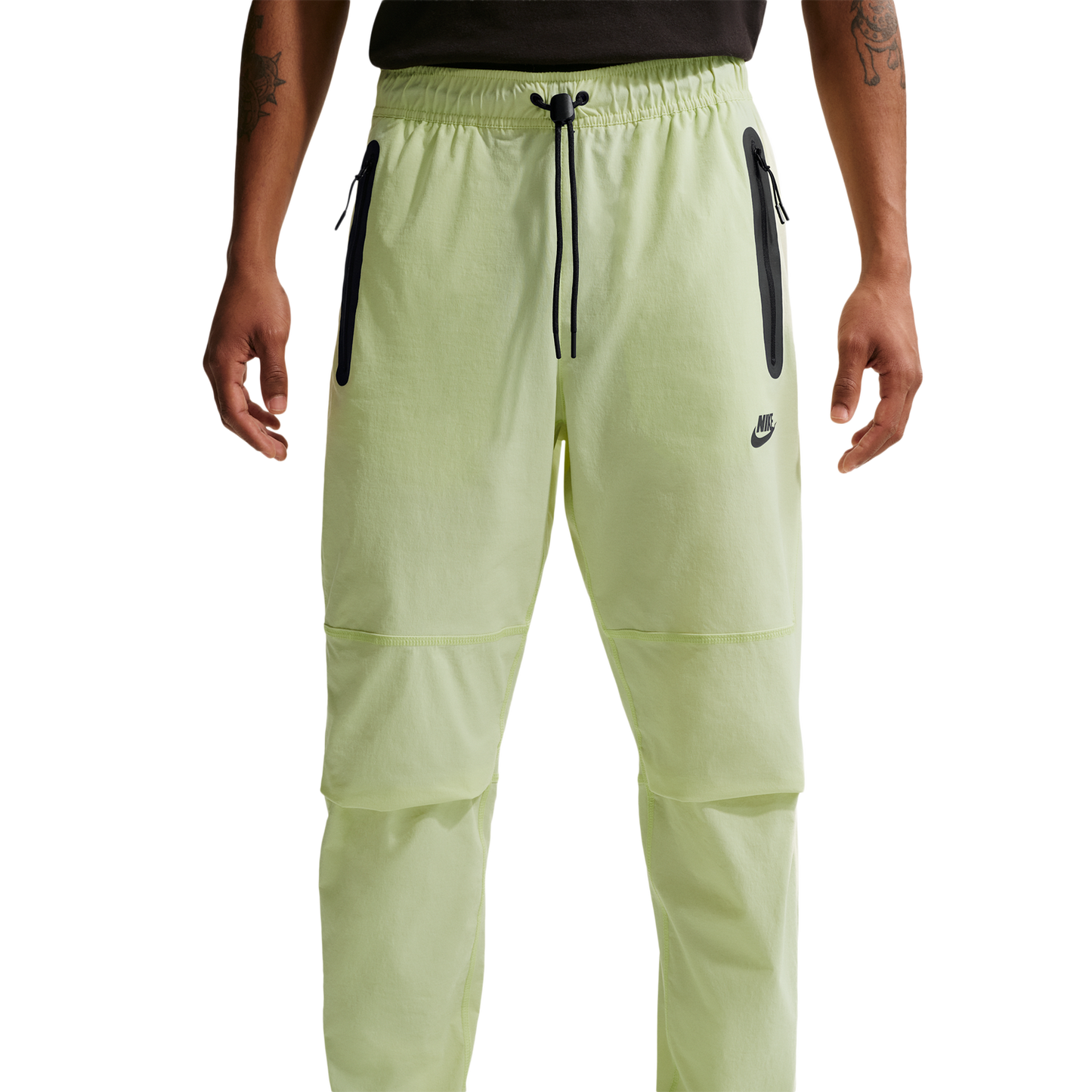 Nike Tech Woven Pants OH - Men's - Lt Liquid Lime/Black