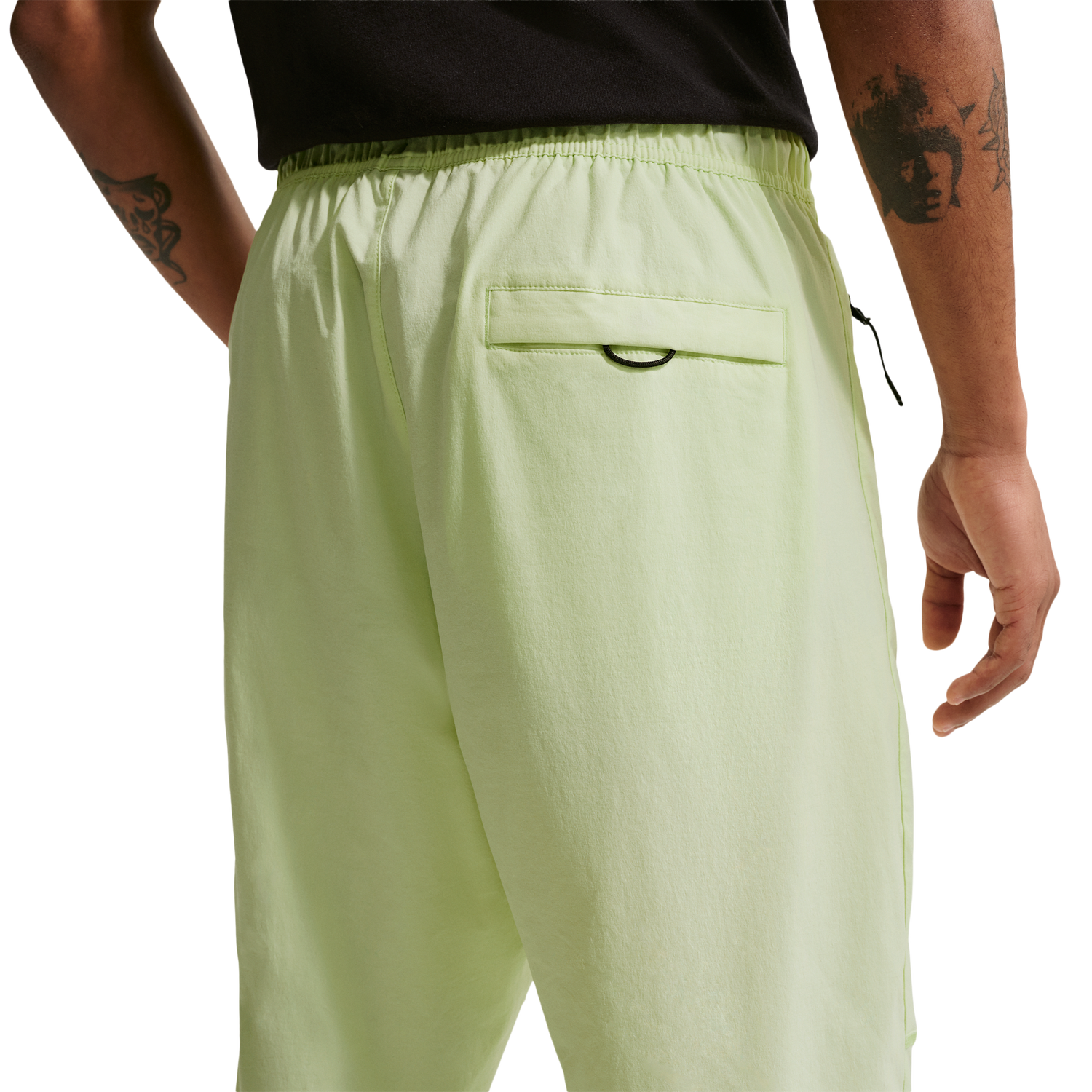 Nike Tech Woven Pants OH - Men's - Lt Liquid Lime/Black