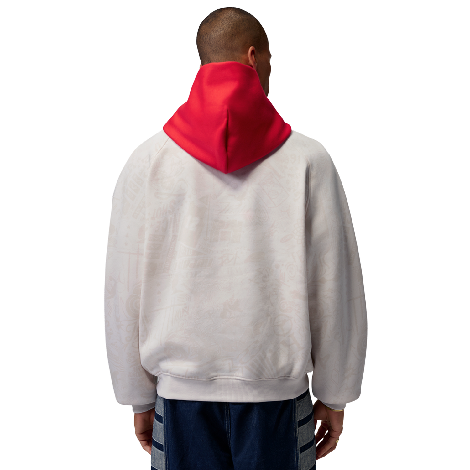 Jordan BRK LSR Fleece BB Pullover - Men's - Tan/Red