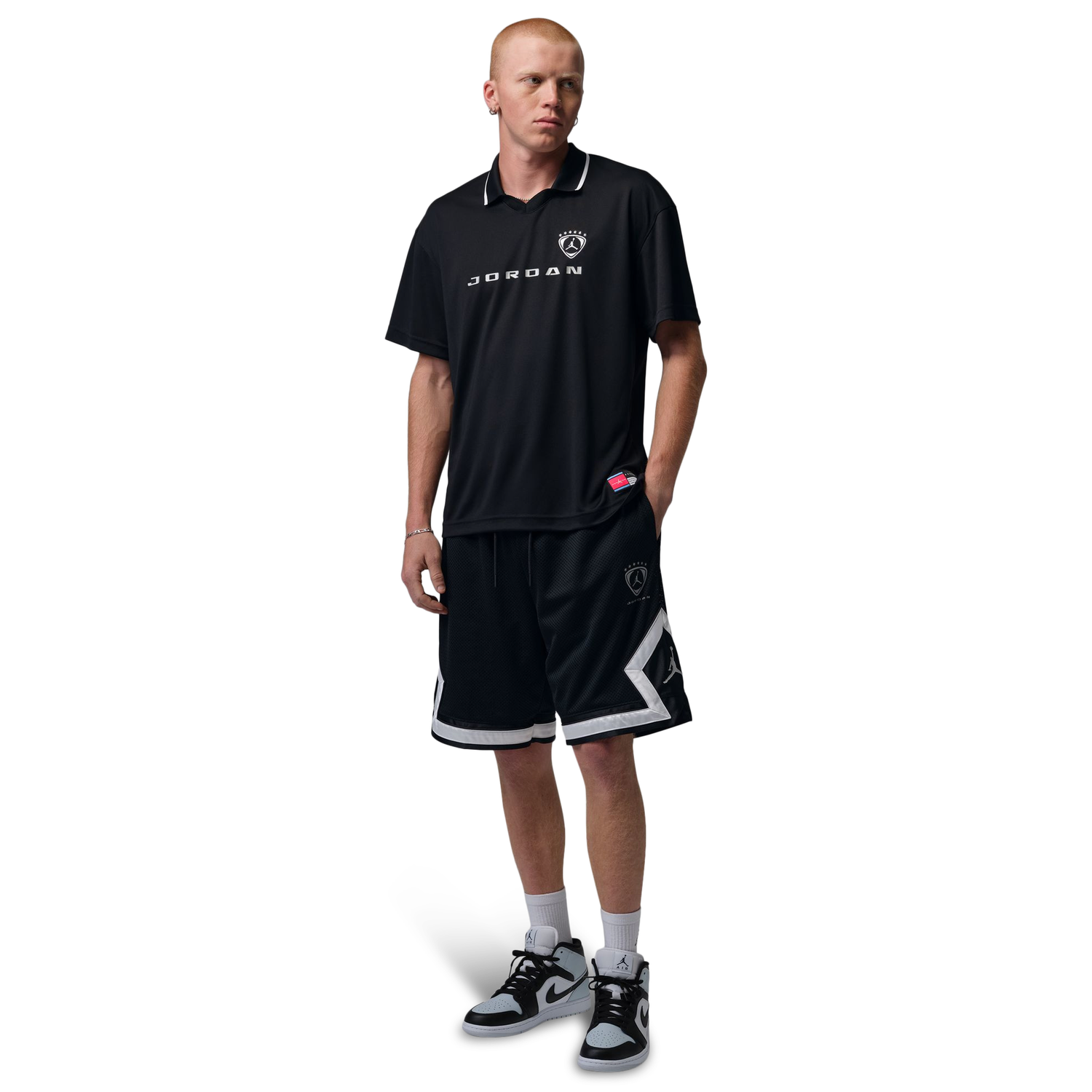 Jordan Brooklyn FC Soccer Top - Men's - Black/White