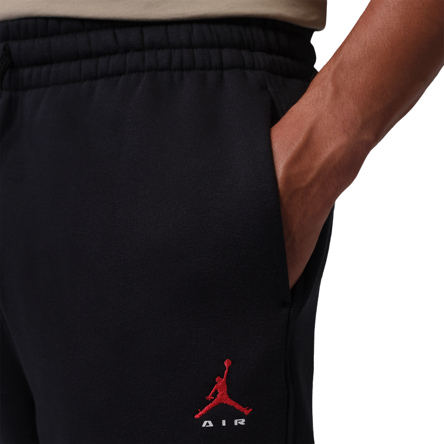Jordan Brooklyn Fleece Open Hem Pant - Men's - Black