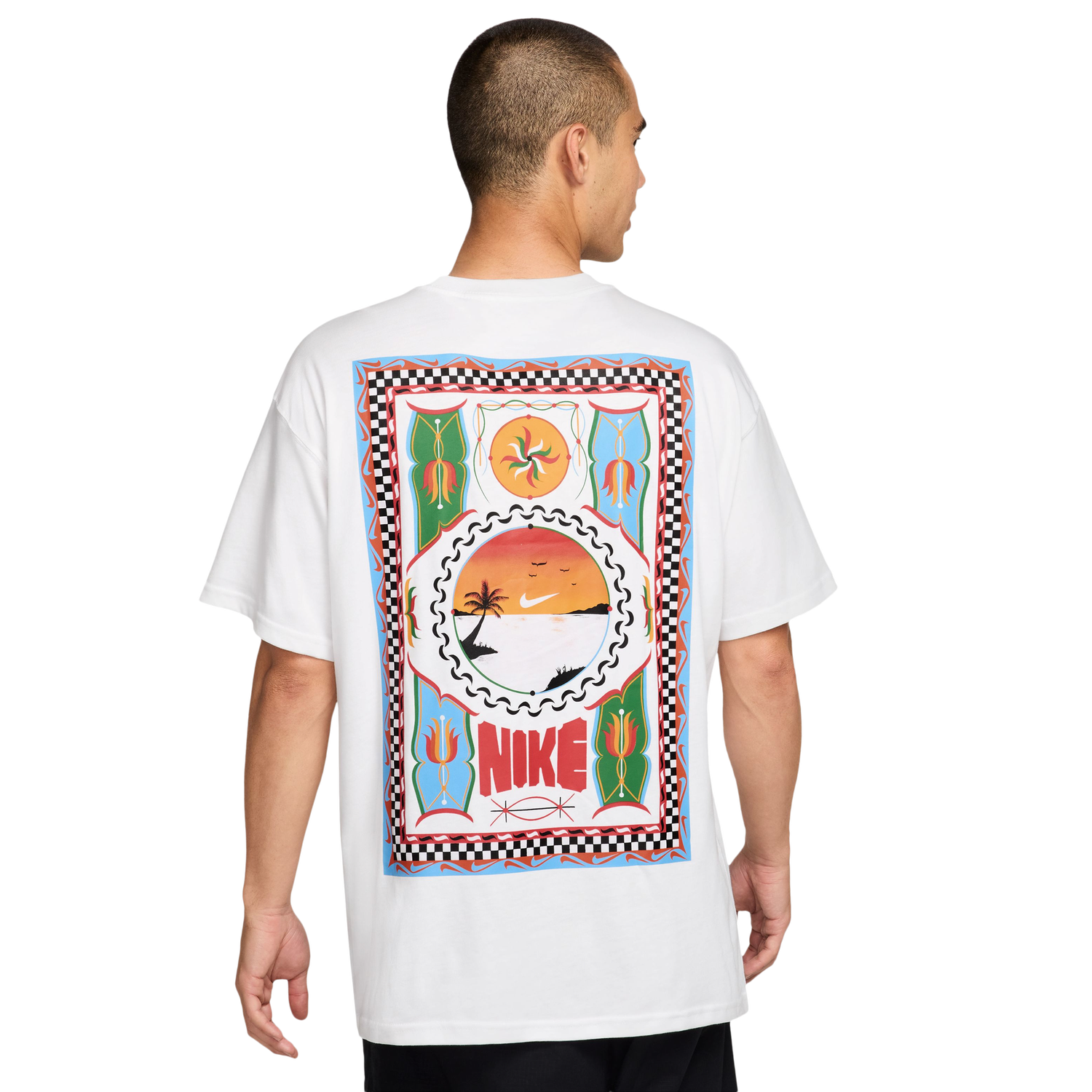 Nike NSW  LSE Palm Camo T-Shirt - Men's - White/Multi